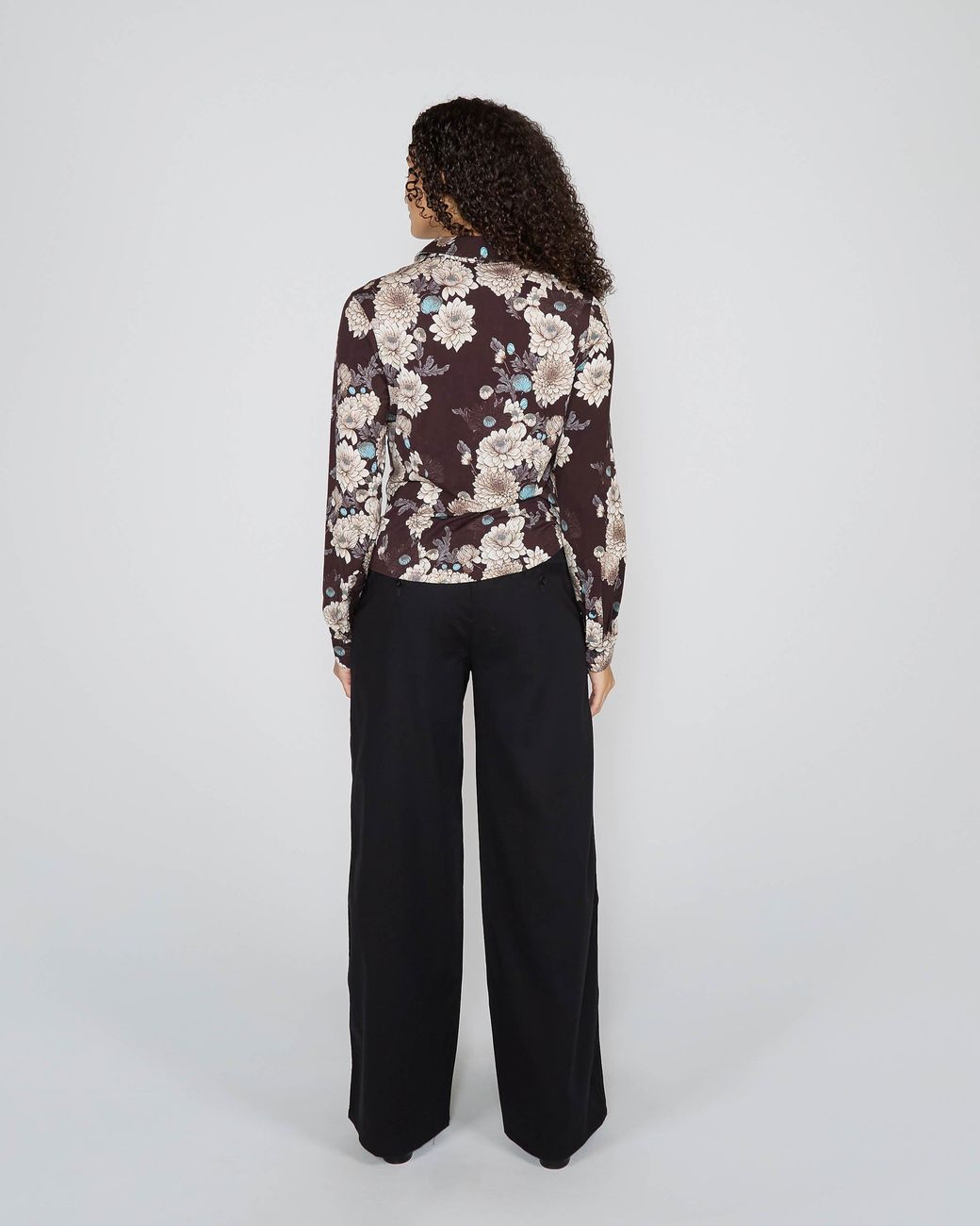 Lords of Harlech Black Stephanie Serious Floral Shirt