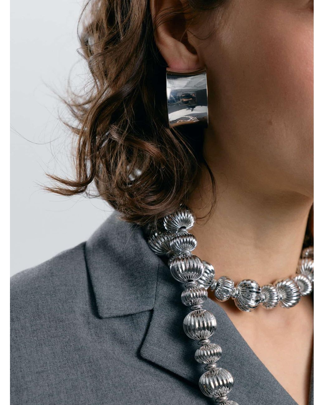 Sita Nevado White Flip Earrings