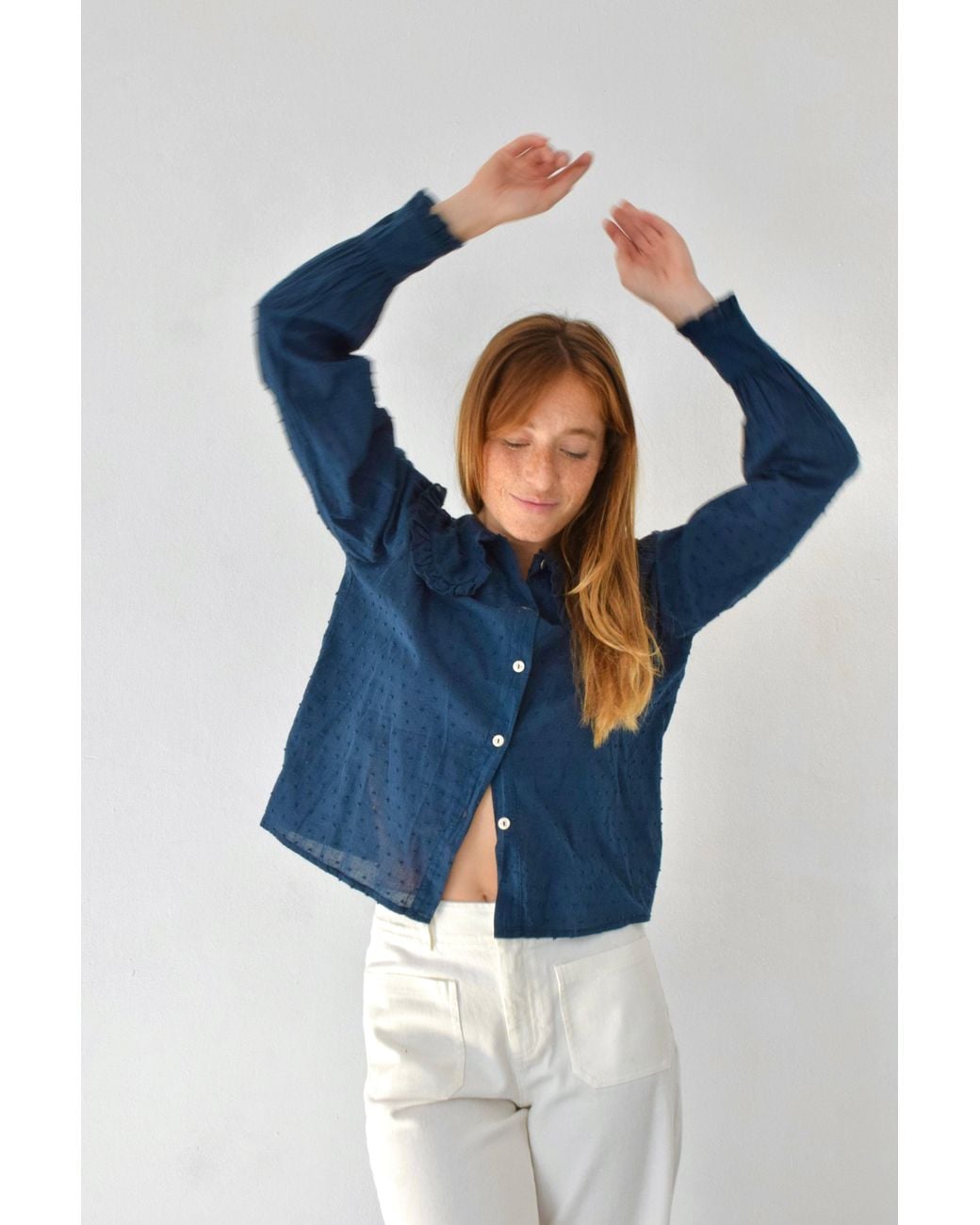 Mind Traveler Blue Diana Blouse
