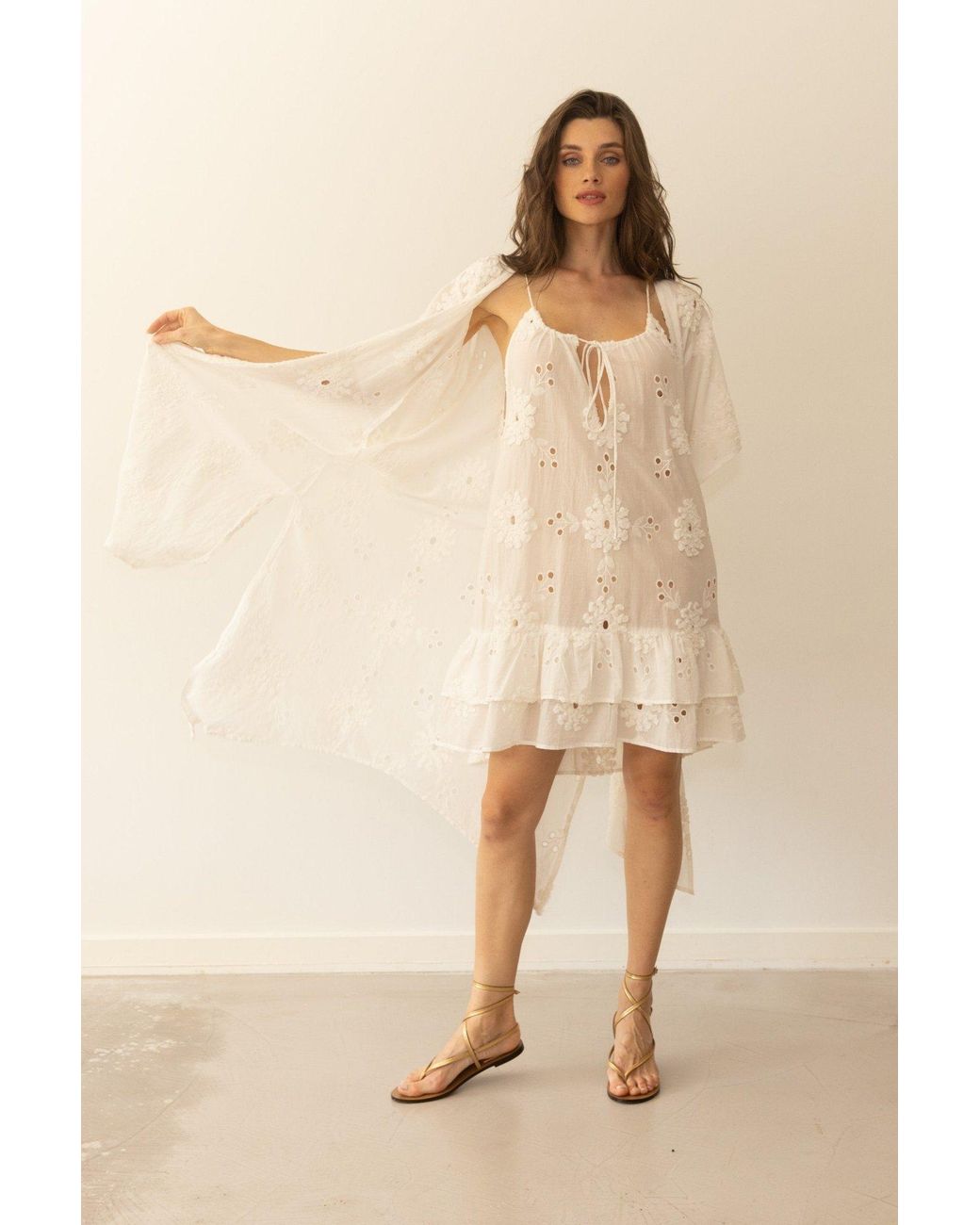 Muche Et Muchette White Surya Sleeveless Dress