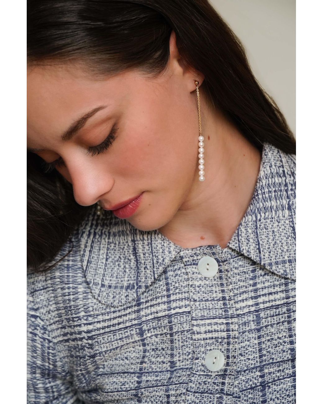 Katy Faye White Orion Earrings