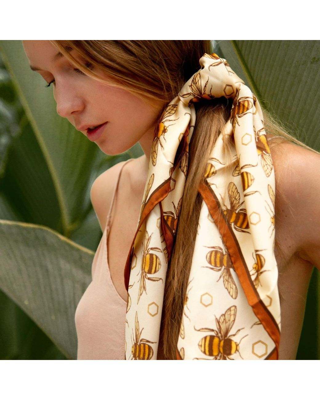Emily Carter Metallic The British Bee Neckerchief