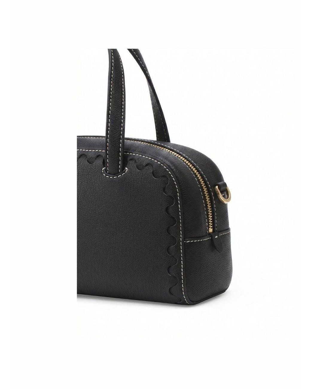Orange Cube Black Mosaic Boston Hand Bag