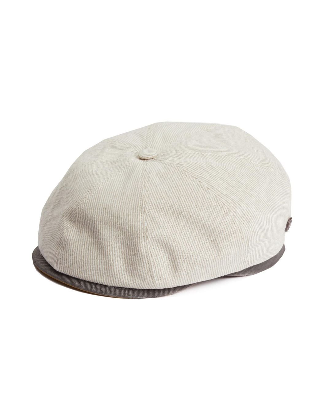 Dasmarca Hats Multicolor Neutrals Raggie Natural Linen Cotton Summer Italian Flat Cap For for men