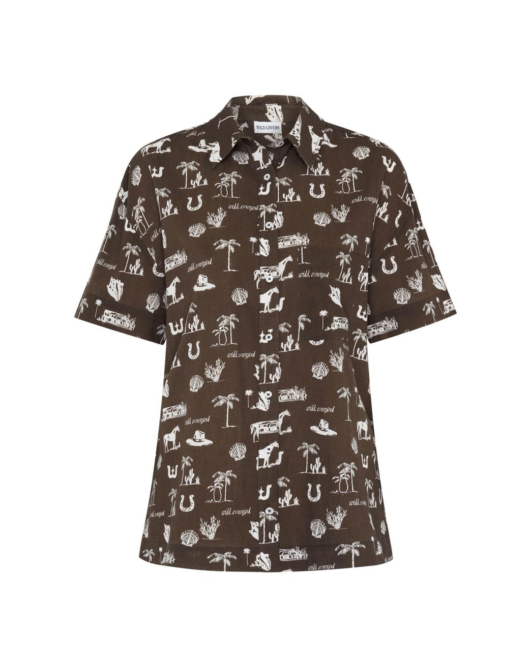 Wild Lovers Brown Rodeo Shirt