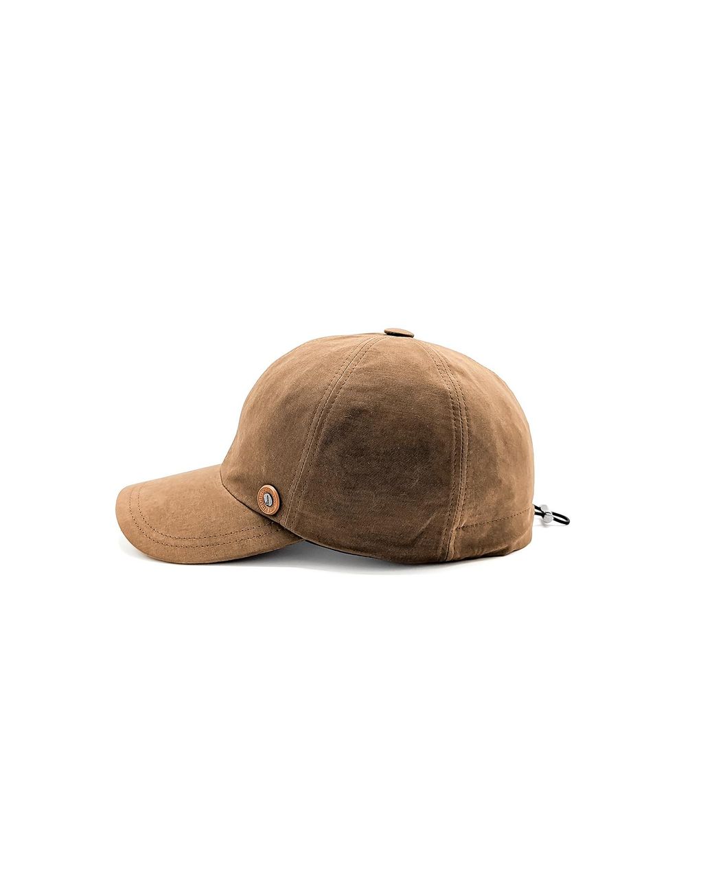 DORIA 1905 Brown Safari Rainproof Fabric Baseball Cap for men