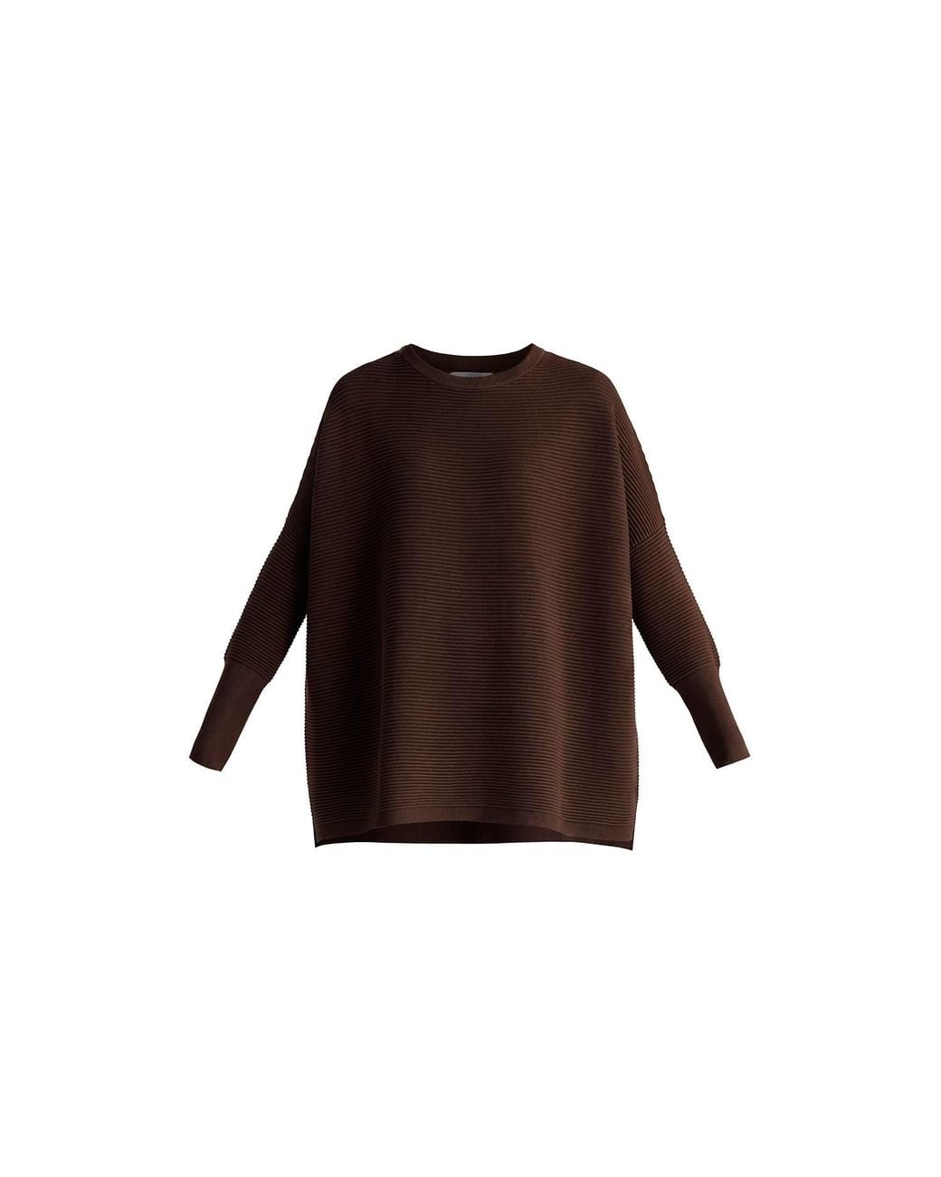 Paisie Brown Ribbed Jumper