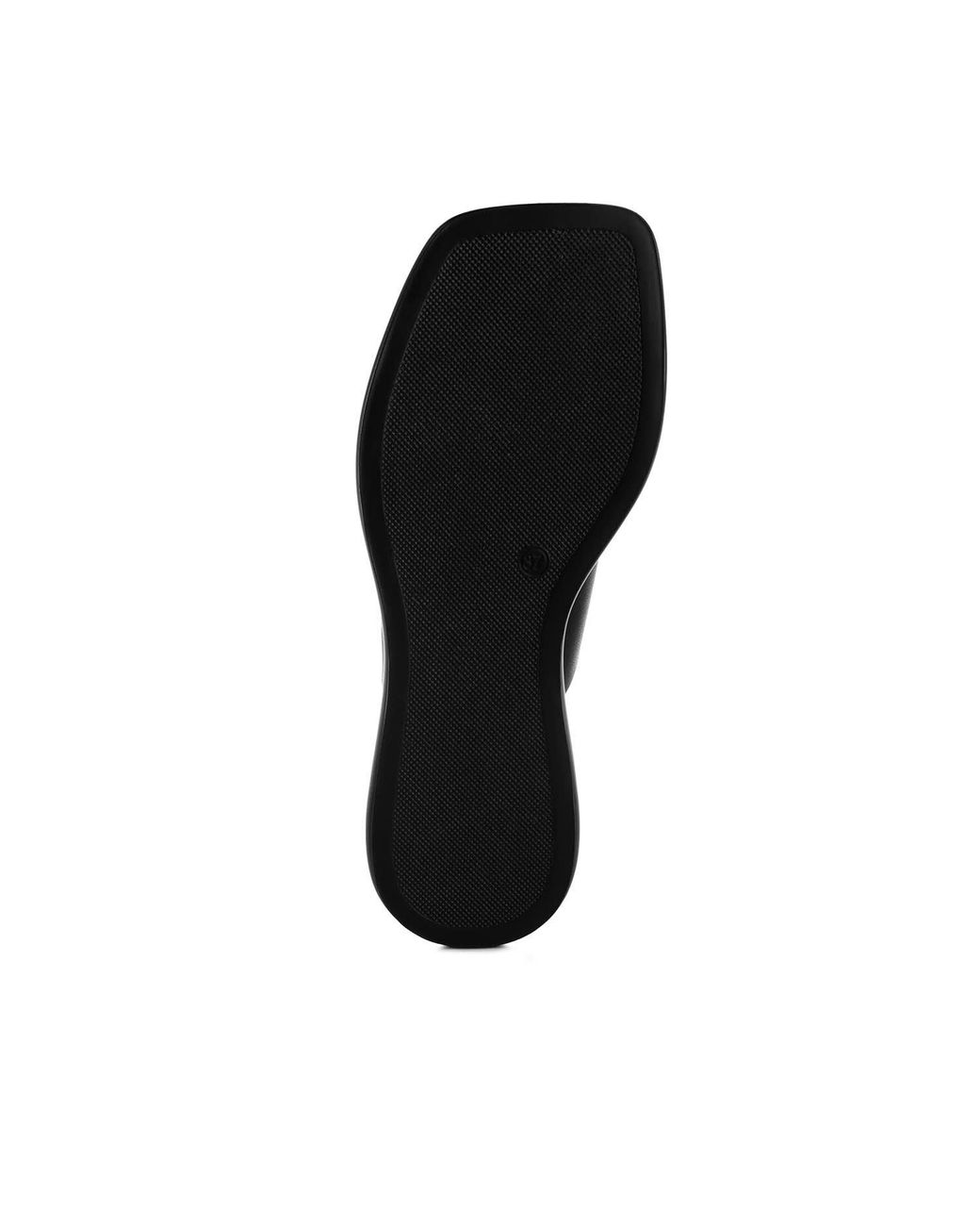Rag & Co Black Shosa Genuine Leather Criss-Cross Flats