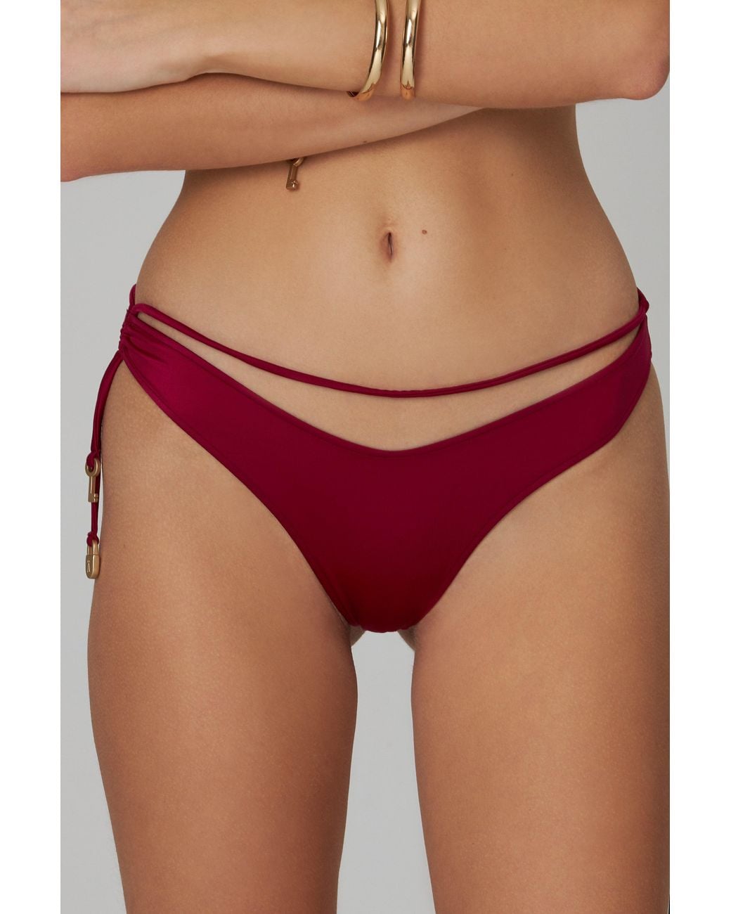 Bianca Resortwear Red Lulu Swim Bottom