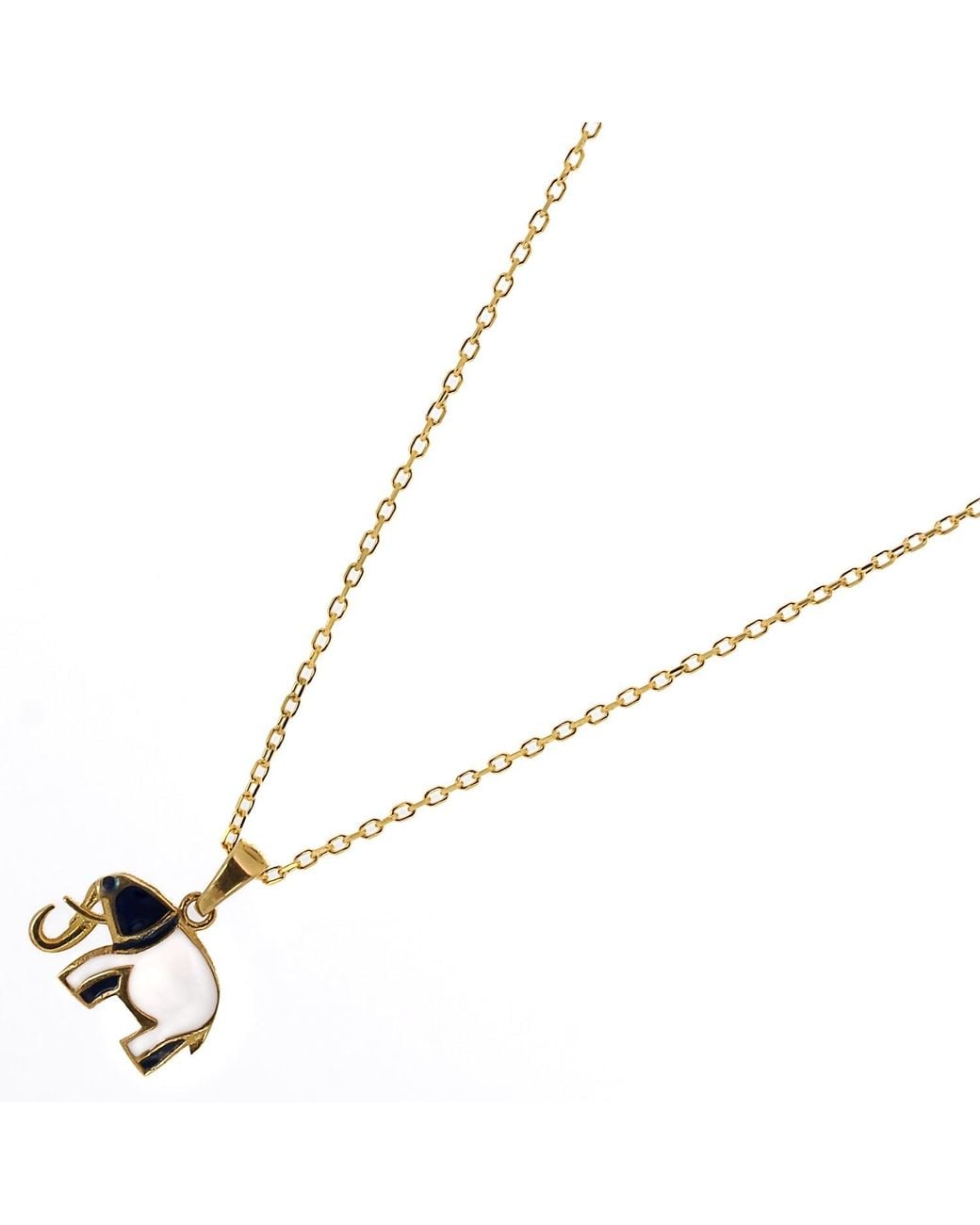 Ebru Jewelry Metallic And Elephant Necklace