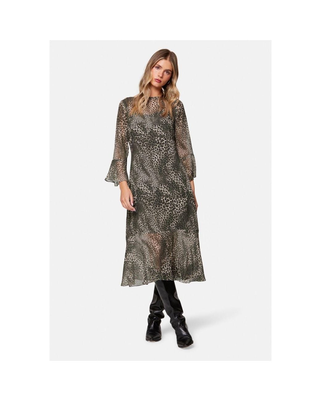 Helen Mcalinden Gray Ezra Leopard Print Dress