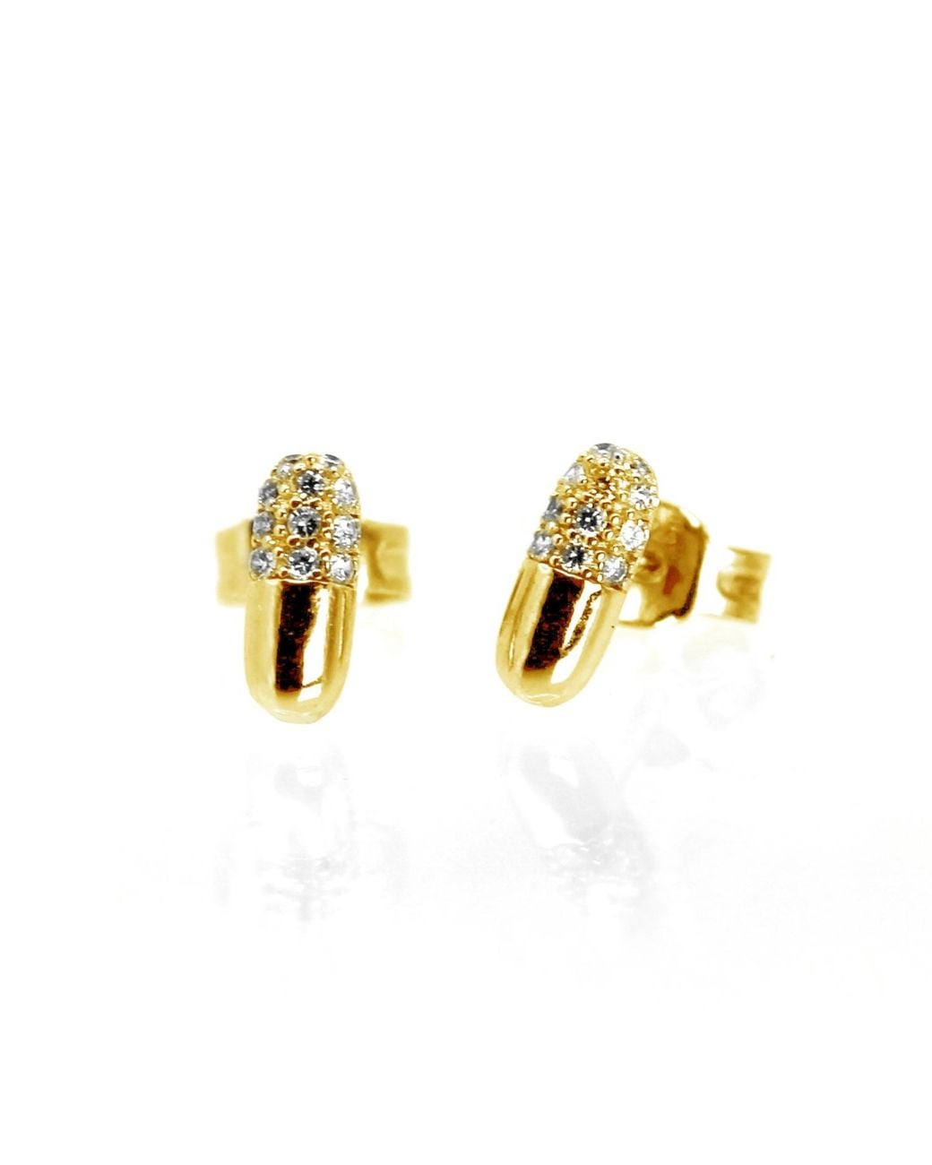 VicStoneNYC Fine Jewelry Metallic Natural Diamond Pill Earrings