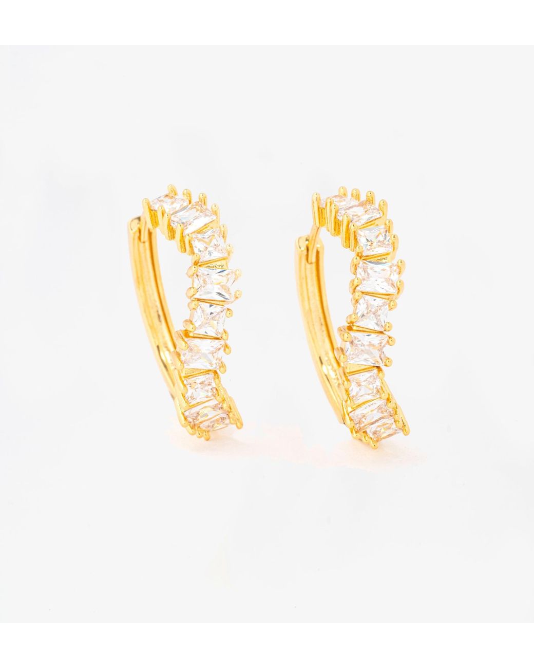 Uchi and Soto Metallic Nami Stone Wave Earrings