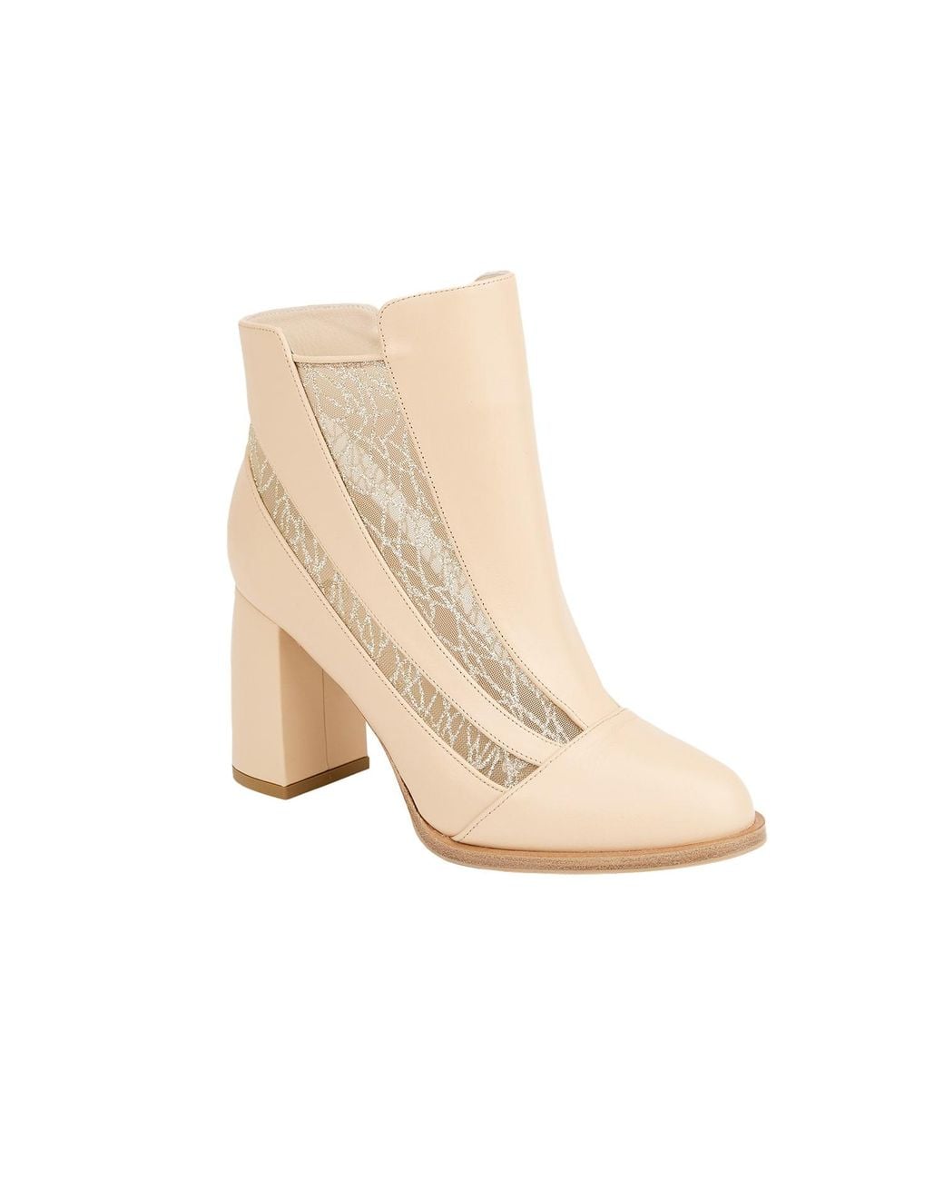 Moon D'elle Natural Neutrals Raggio Ankle Boots