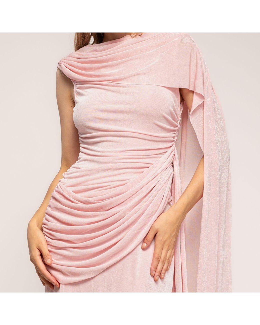 Tantra Spain Sl Pink Long Dress With Draping