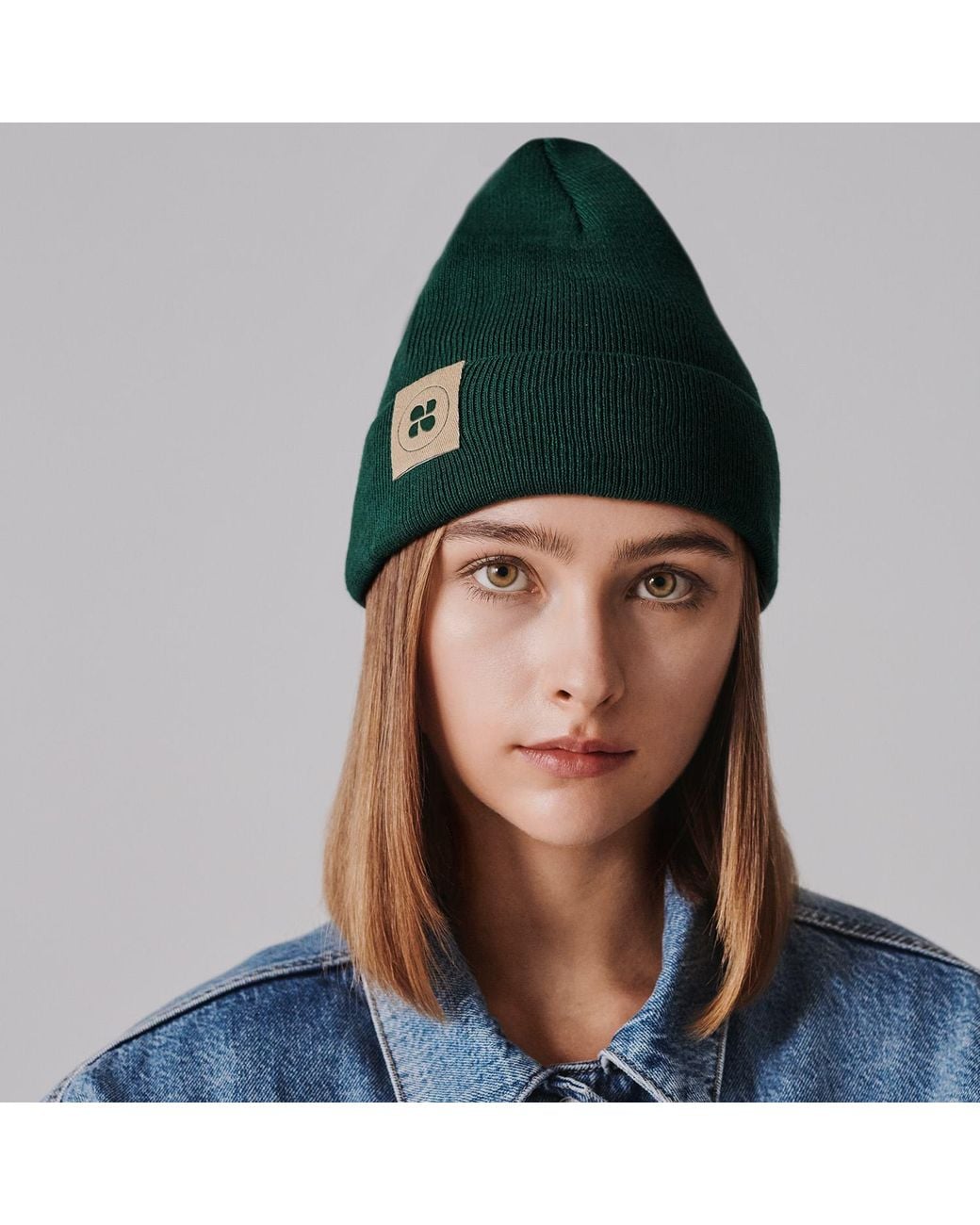 The New Orchard Green Classic Vegan Beanie