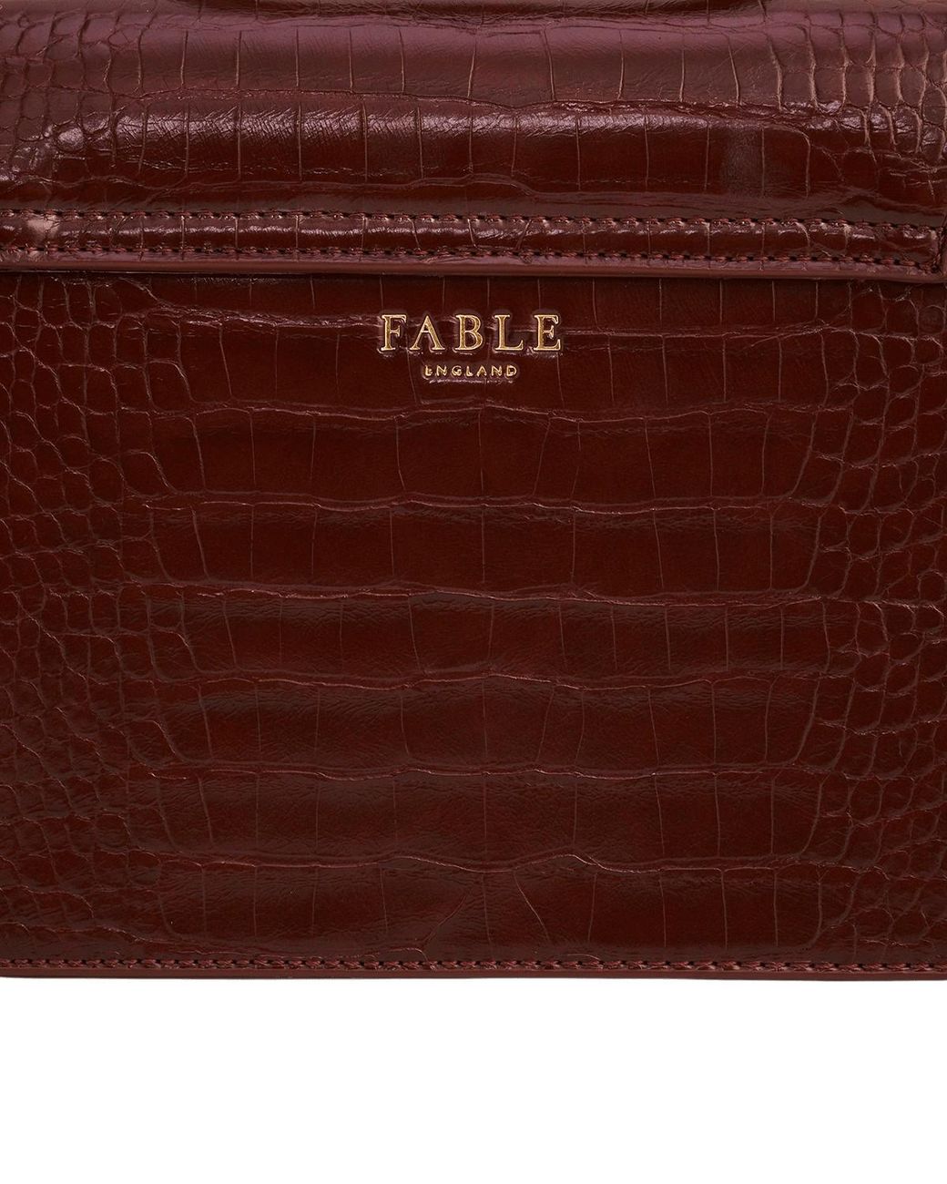 Fable England Red Eliza Small Top Handle Bag
