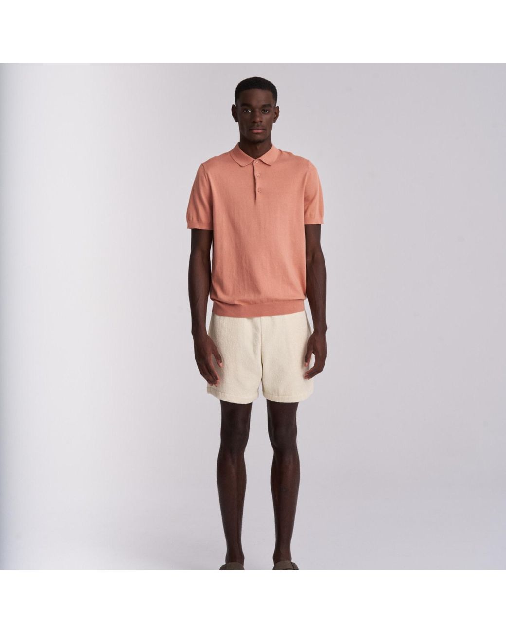 Little Mariner Natural Off- Terry Shorts for men