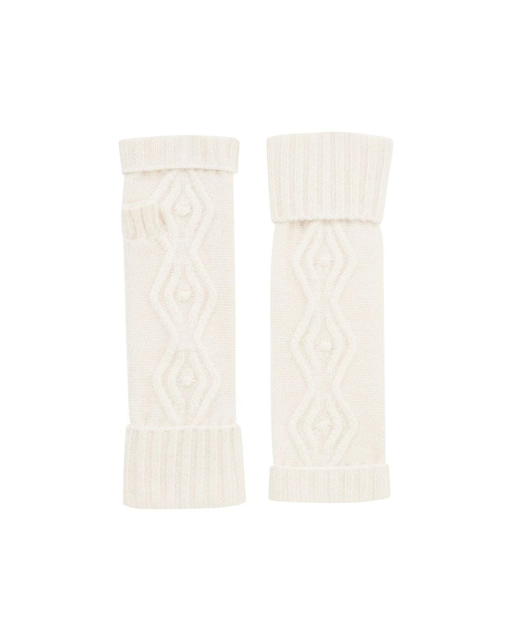 Loop Cashmere White Neutrals Mitt