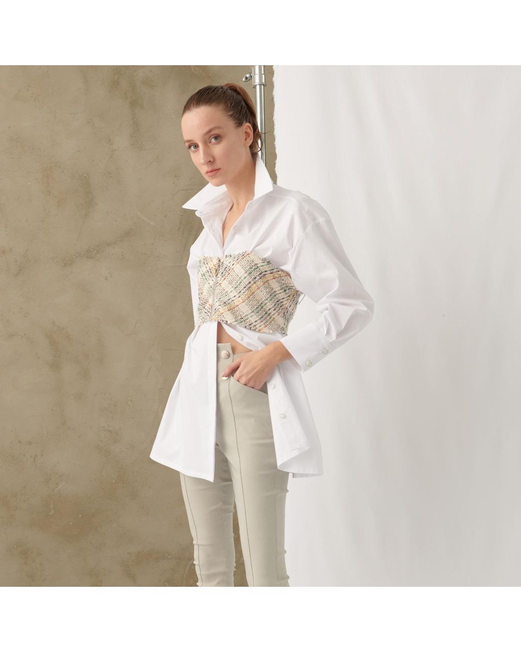 Mirimalist White Brick Shirt