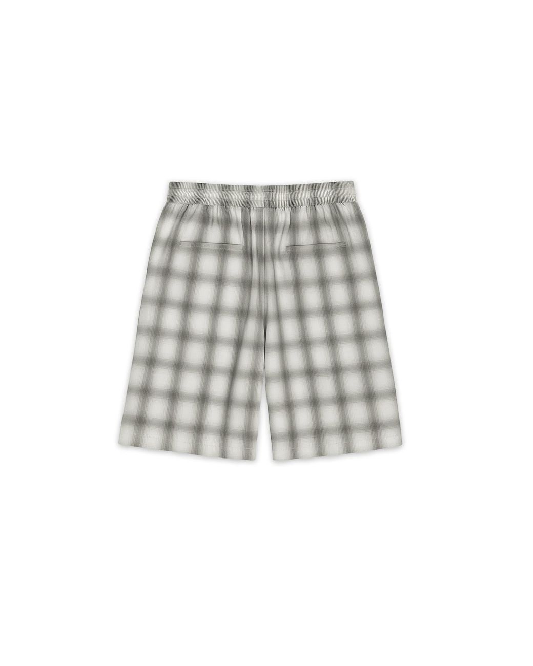 Éclectique Gray Tailored Monotone Plaid Shorts for men