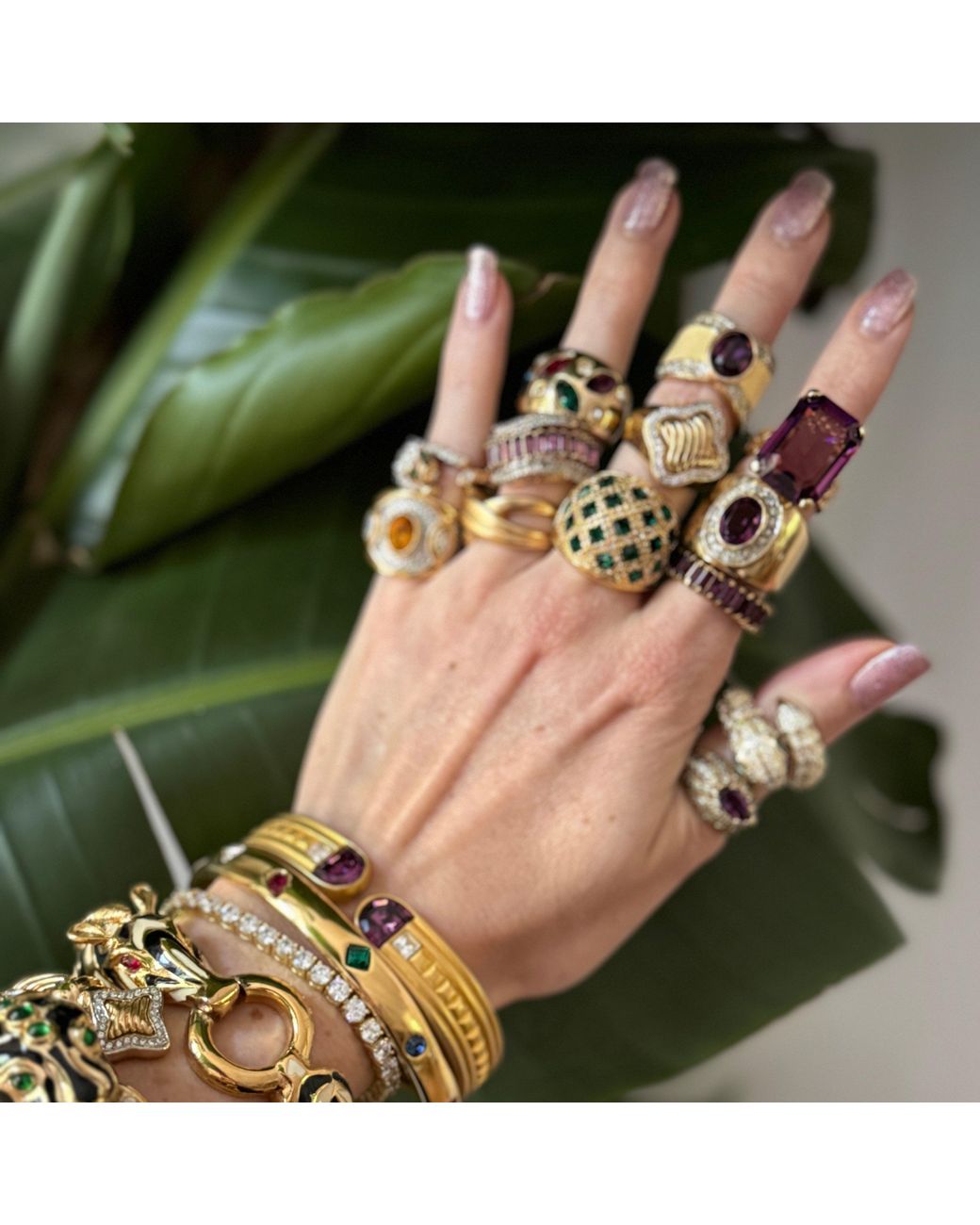 Laura Gray Metallic Over Sterling Snake Ring