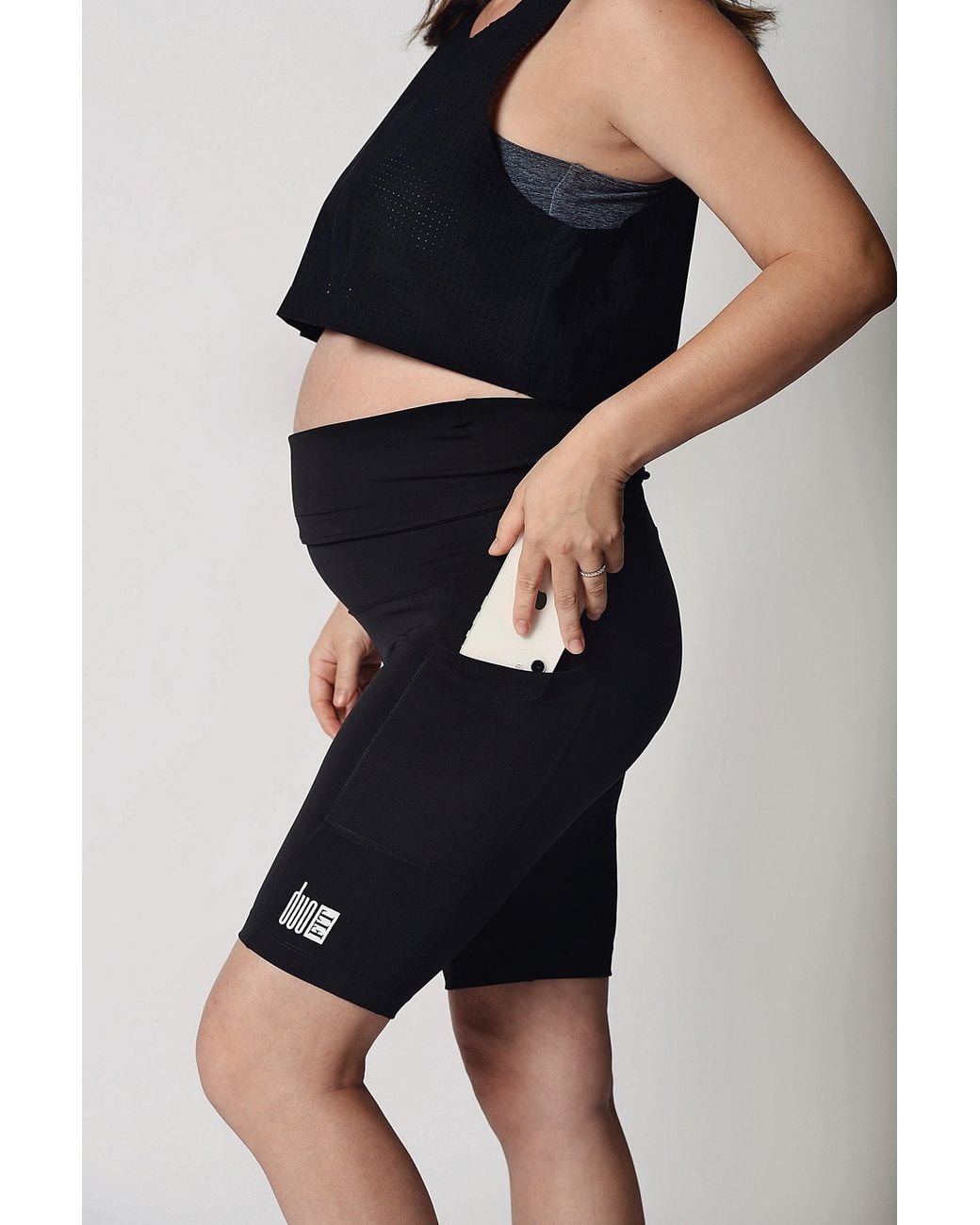 Duofit Maternity Activewear Blue Bobbi Maternity Biker Shorts