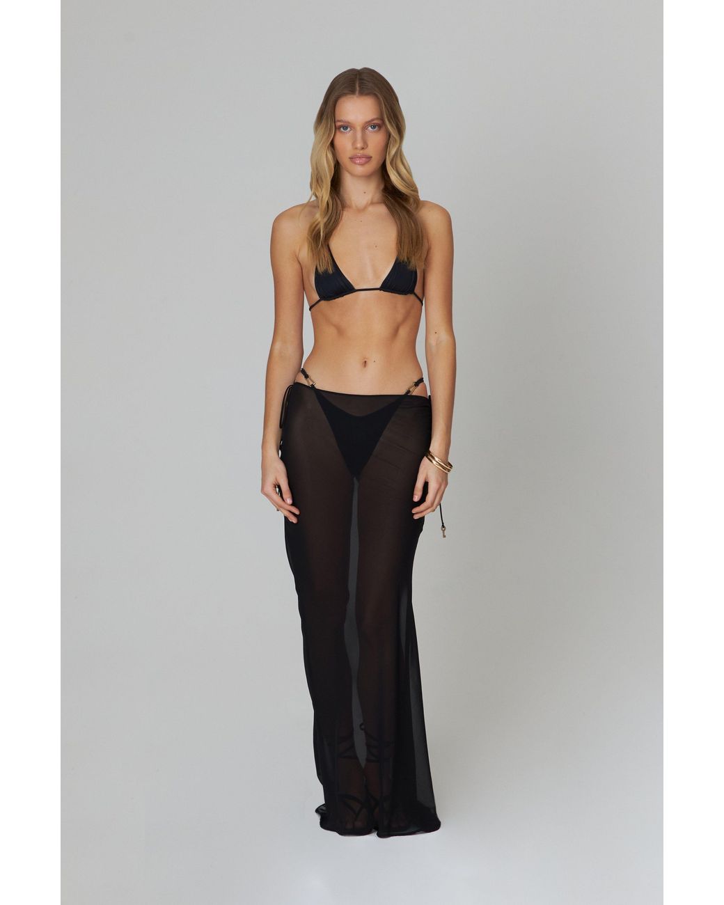 Bianca Resortwear Gray Kira Maxi Skirt