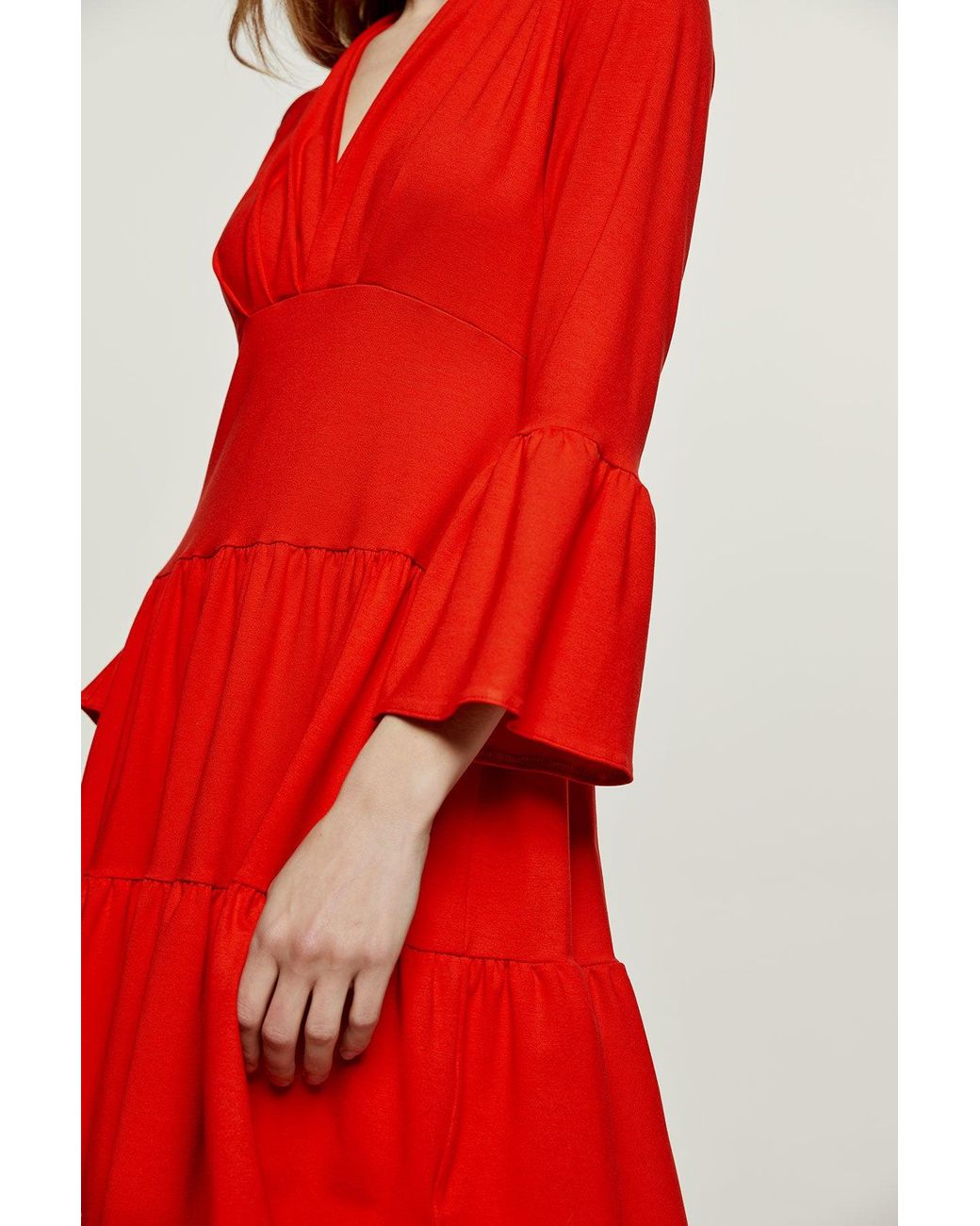 Conquista Jersey Tiered Dress