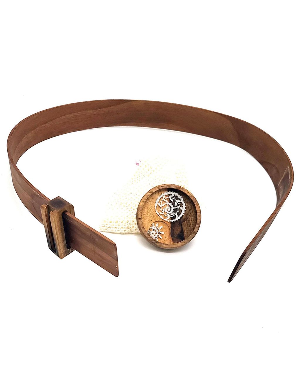 Wood Belt Brown Vatnajokull Dress Hugger 410