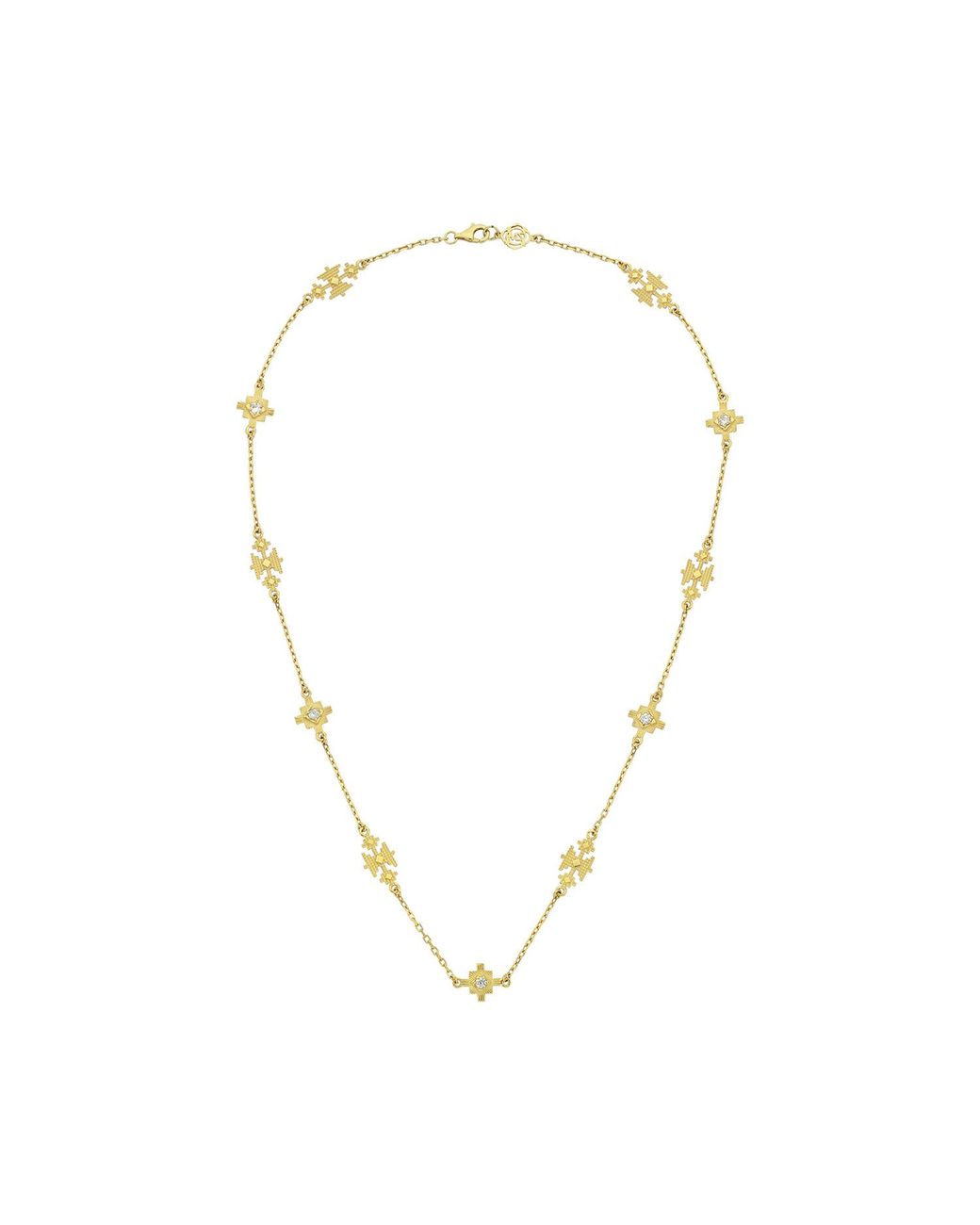 Zoe & Morgan Metallic Ayllu Necklace Zircon
