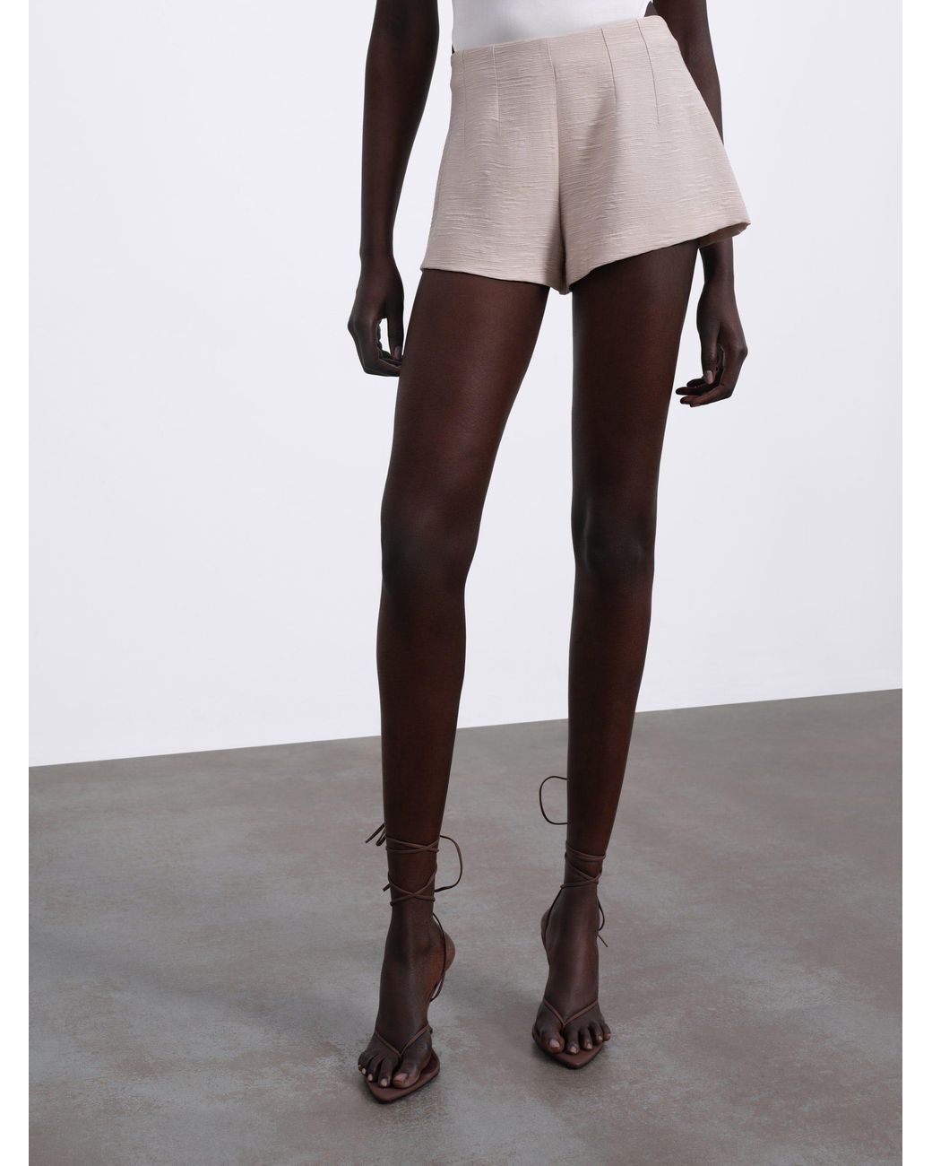 Sélone Natural Neutrals Helia Relaxed Shorts Stone