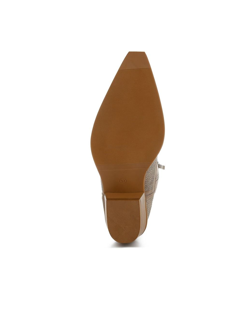 Rag & Co Brown Neutrals Costello Rhinestones Embellished Cowboy Boots