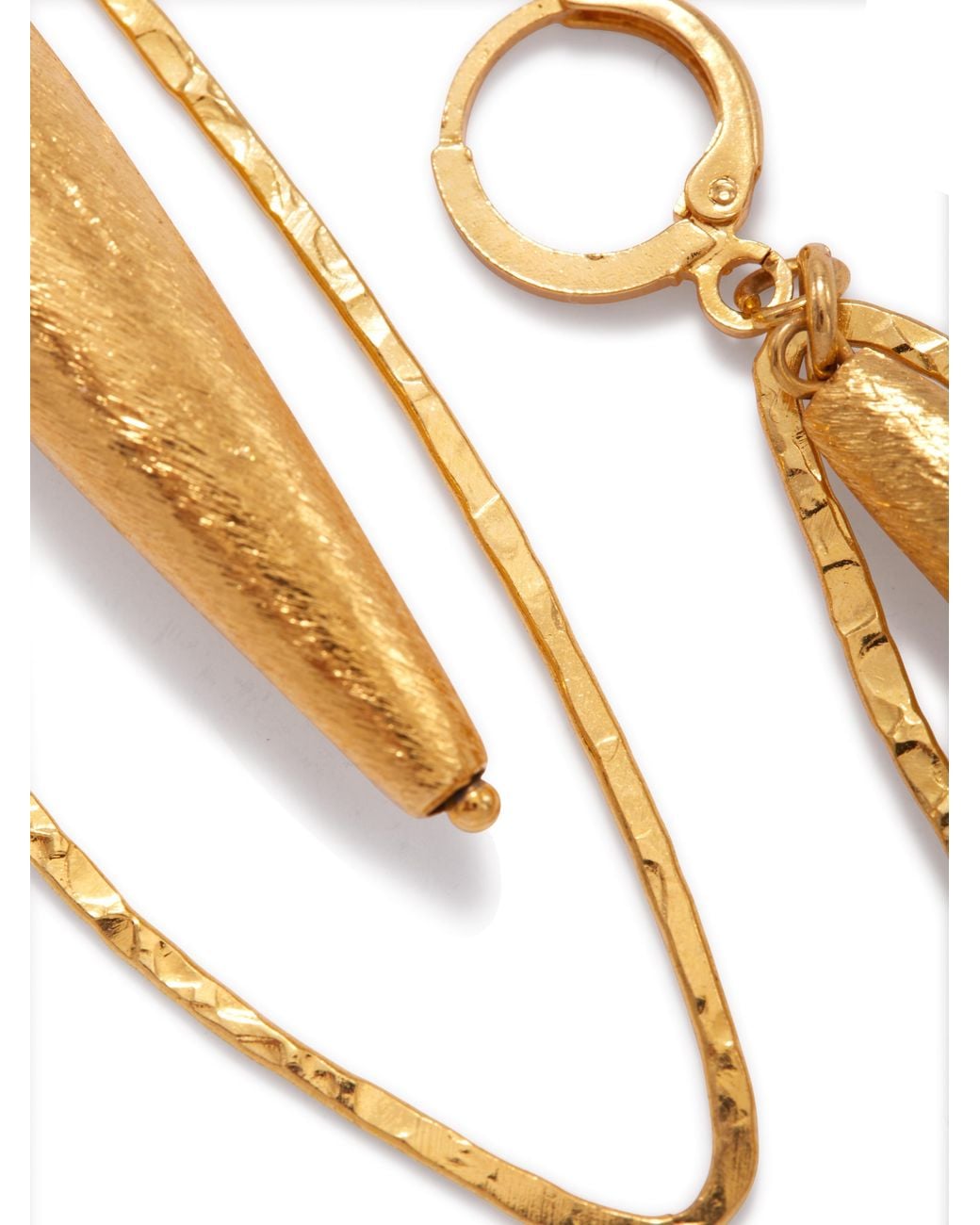Jaredjamin White Zeppelin Haley Leverback Earrings