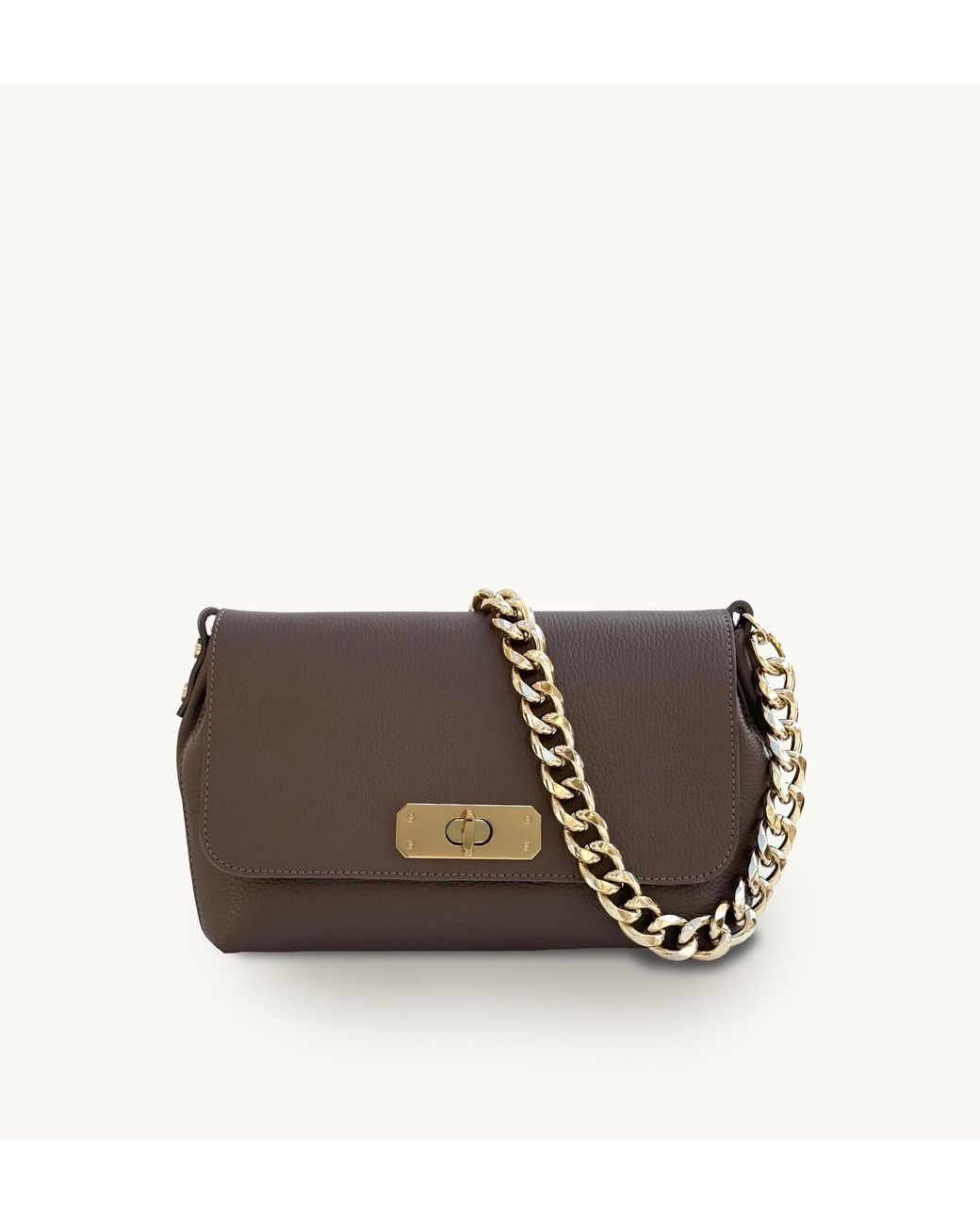 Apatchy London Brown The Maisie Maxi Mink Leather Bag