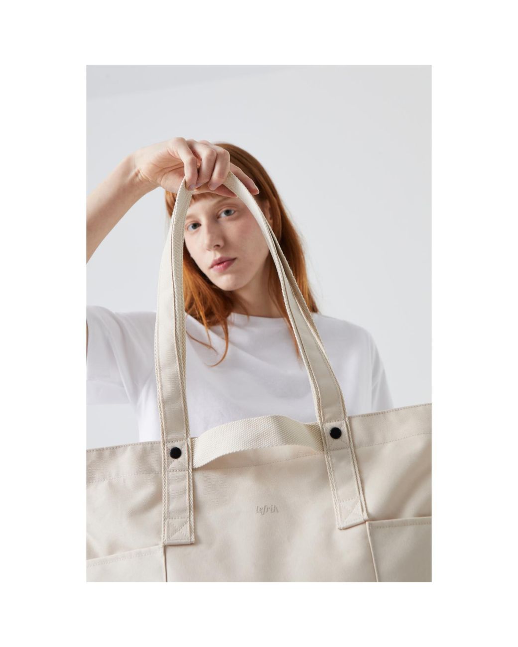 Lefrik Natural Raw Tote Ecru