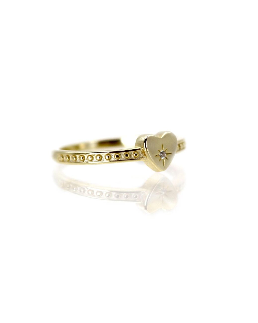 VicStoneNYC Fine Jewelry Metallic Natural Diamond Northern Star Love Solid Ring