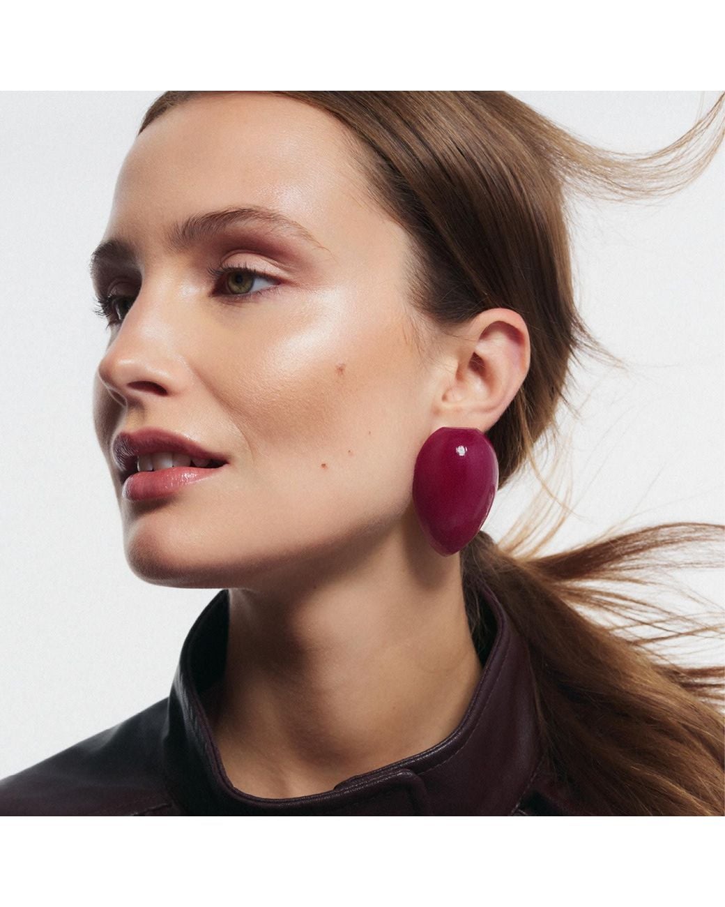 Saule Label Red Juno Earrings