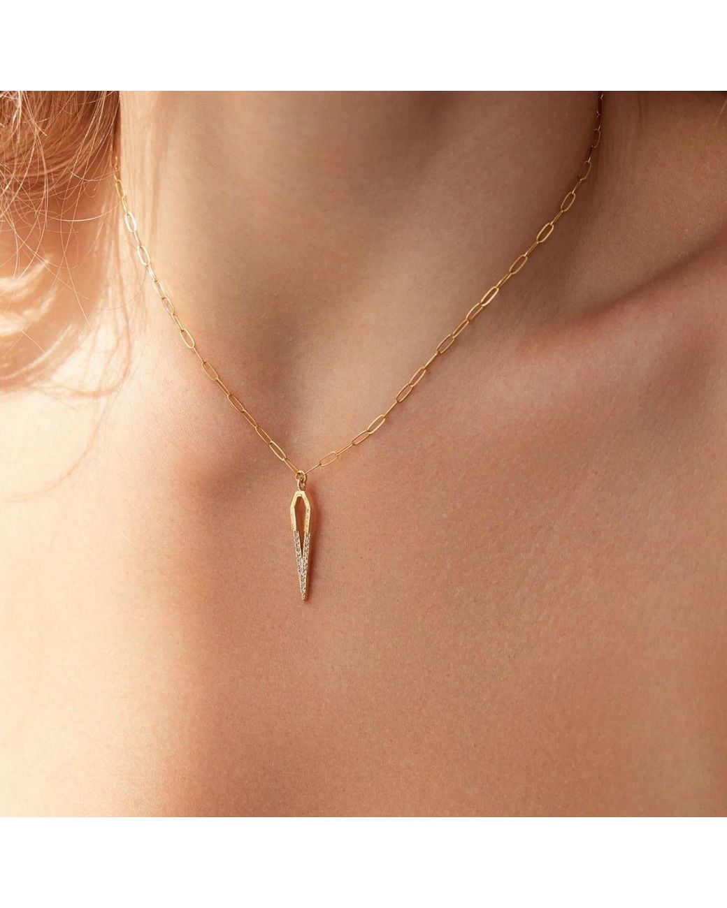 Adriana Pappas Designs Metallic Cosmo Spike Necklace