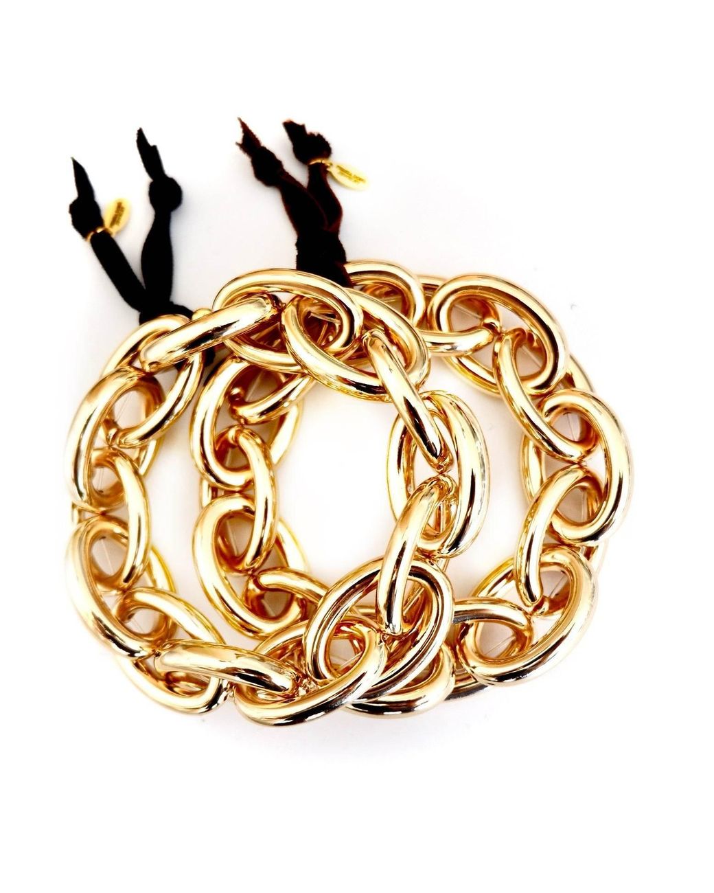 Persia Dona Jewelry Metallic Chunky Oval Link Chain Bracelet