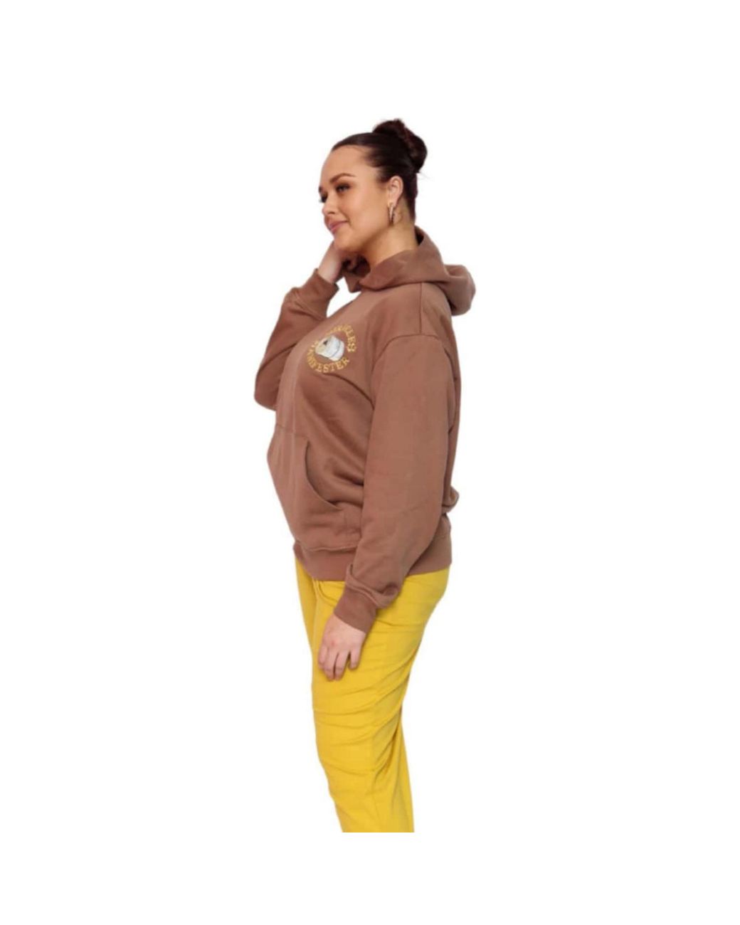 Miracles Manifester Pink Good Luck Embroidered Hoodie