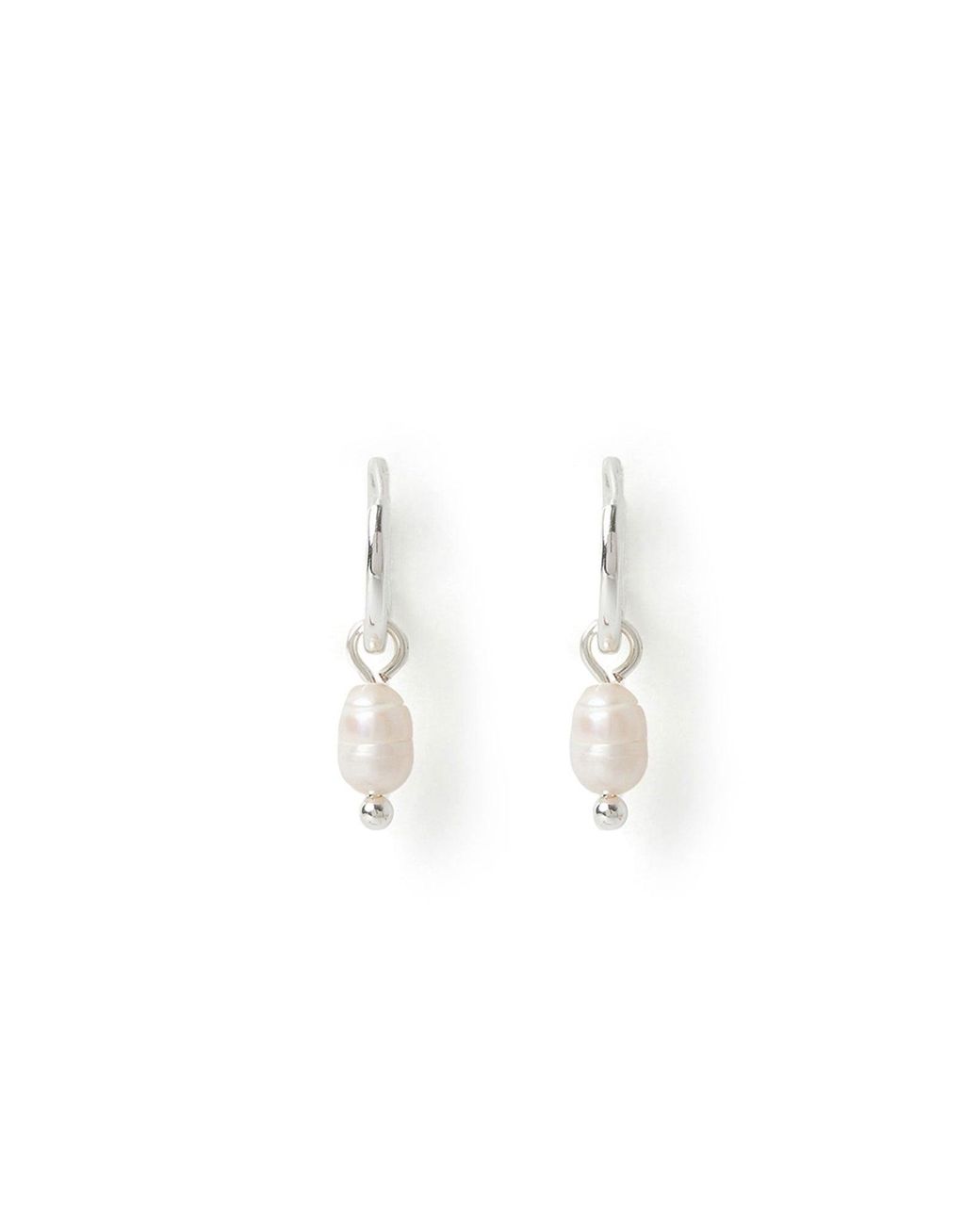 ARMS OF EVE White Cordelia Pearl Earrings