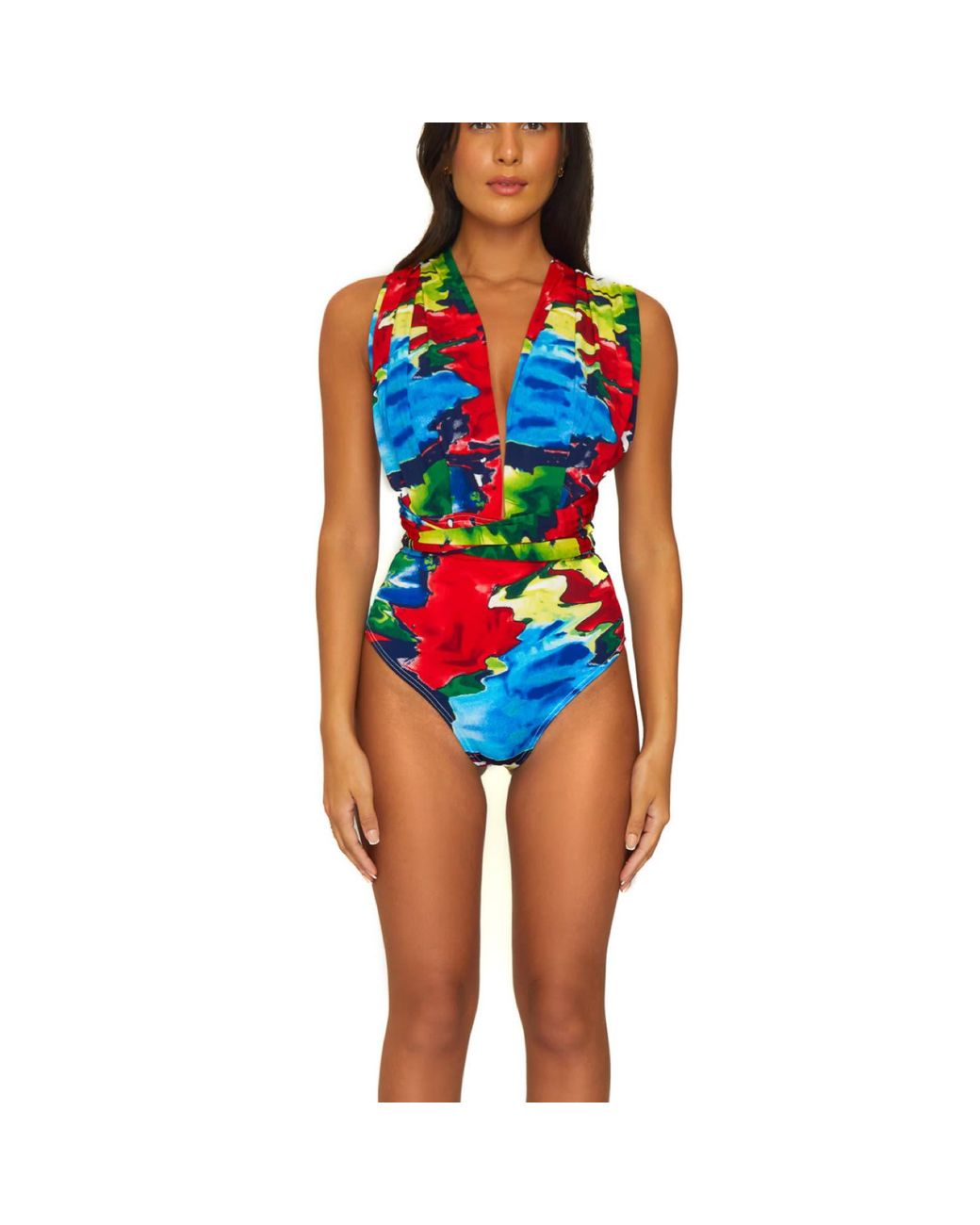 ROSIE BILLINGTON Blue Amnesia Multi-Way Swimsuit