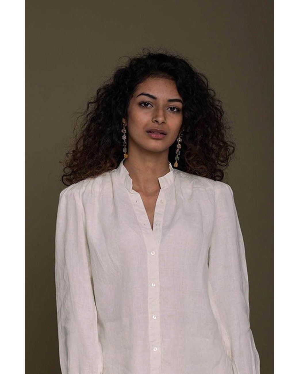 REISTOR White The Wild River Hemp Shirt