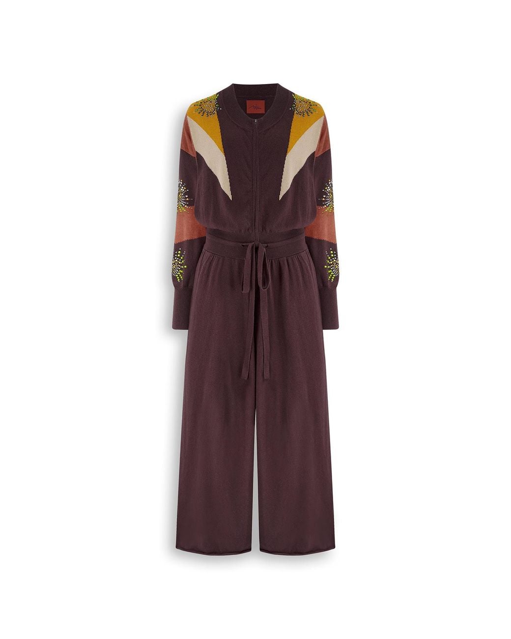 Maison Wanda Purple Starburst Jumpsuit