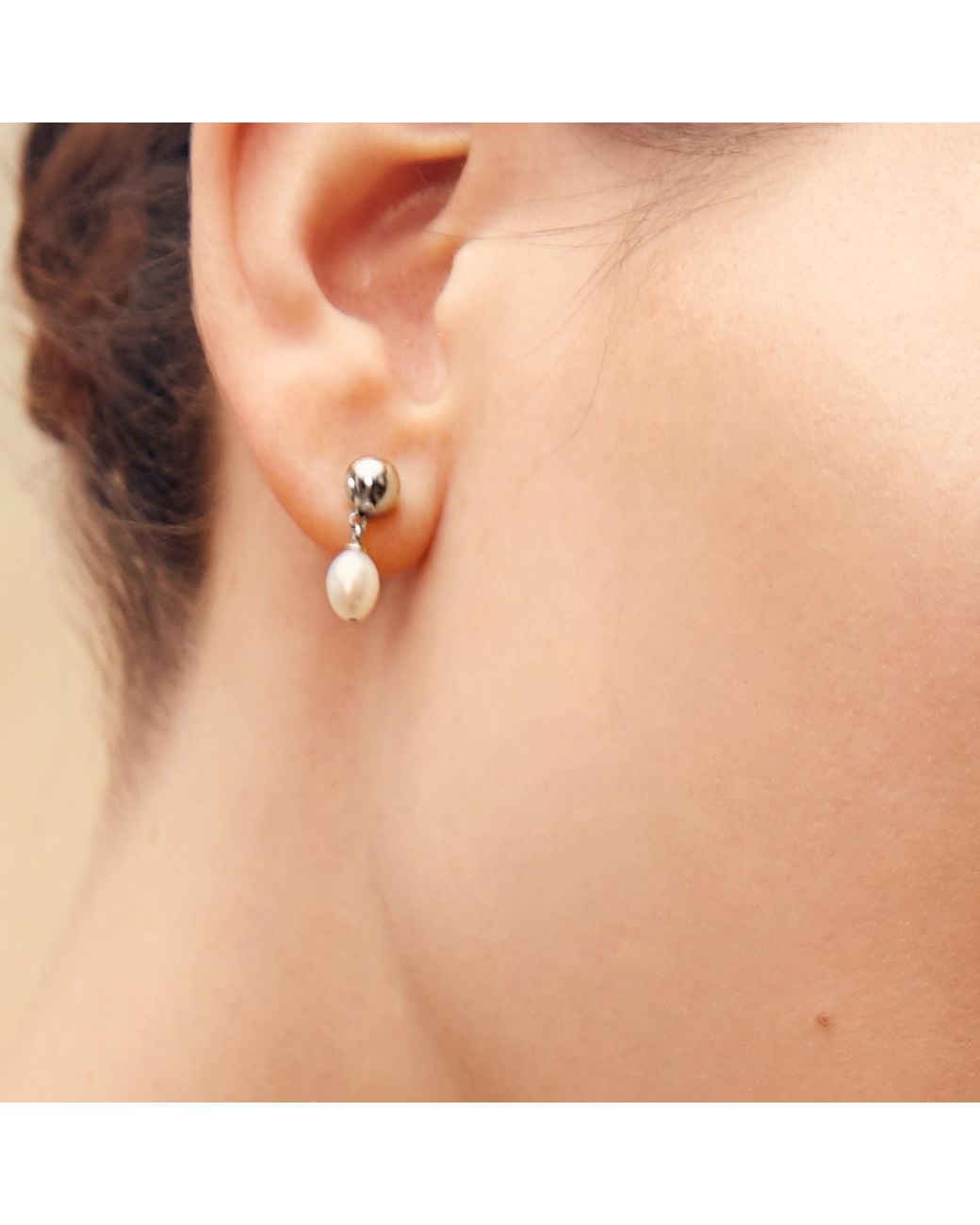 Biko Jewellery Metallic Alouet Pearl Studs