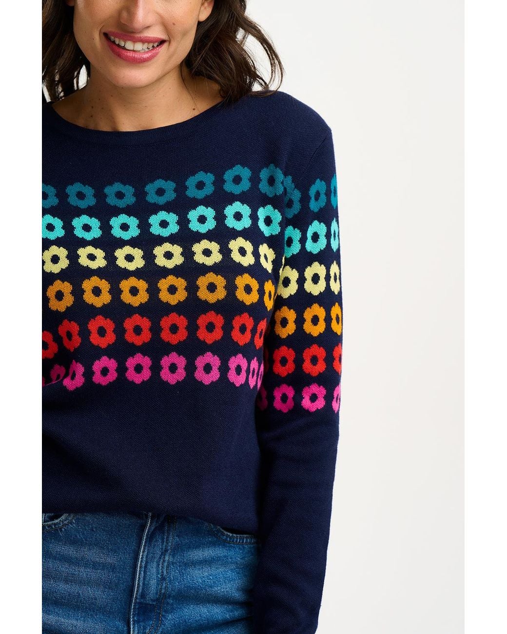 Sugarhill Blue Rita Jumper, Flowers