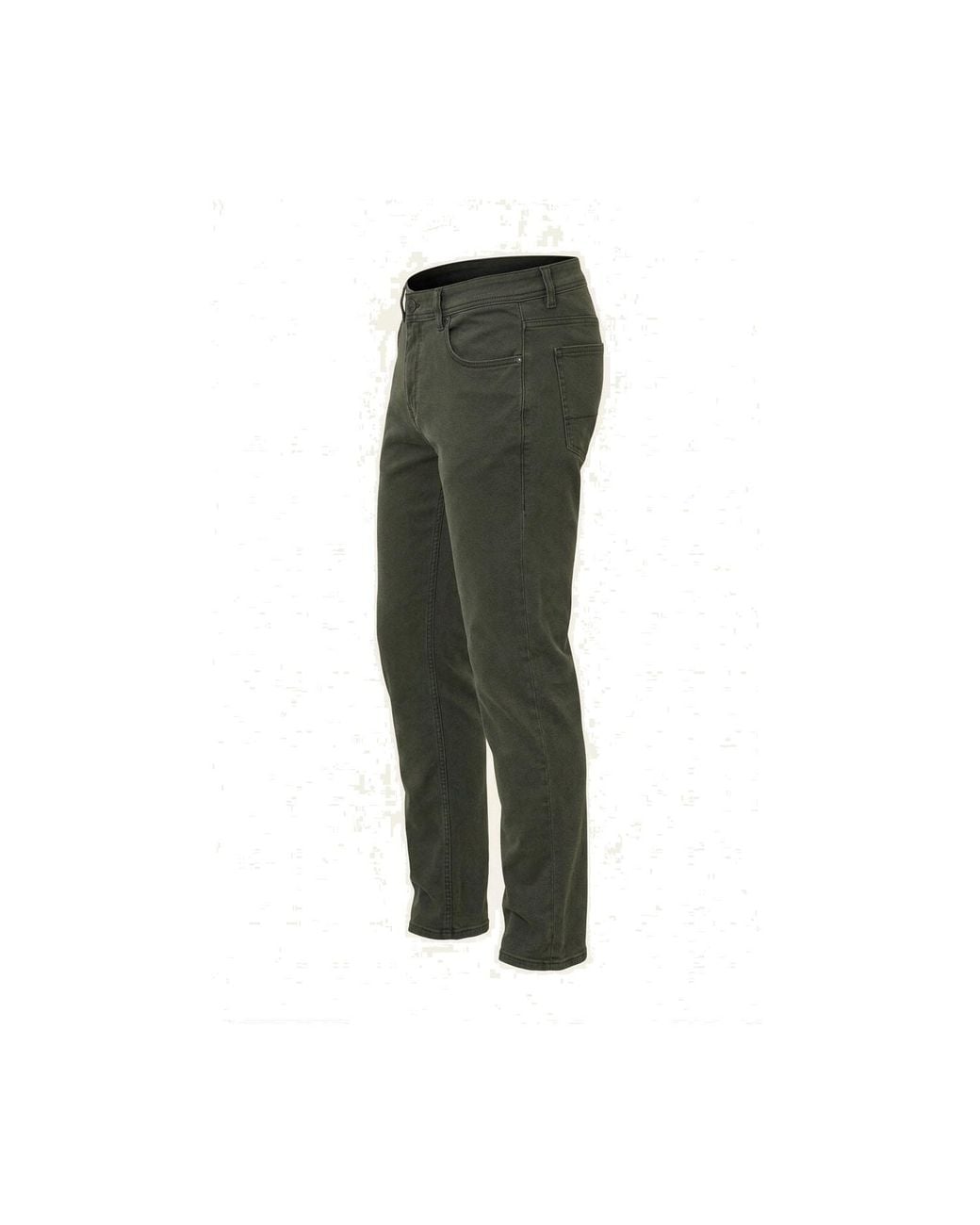 Ron Tomson Green Super Soft 5-Pocket Style Pants for men