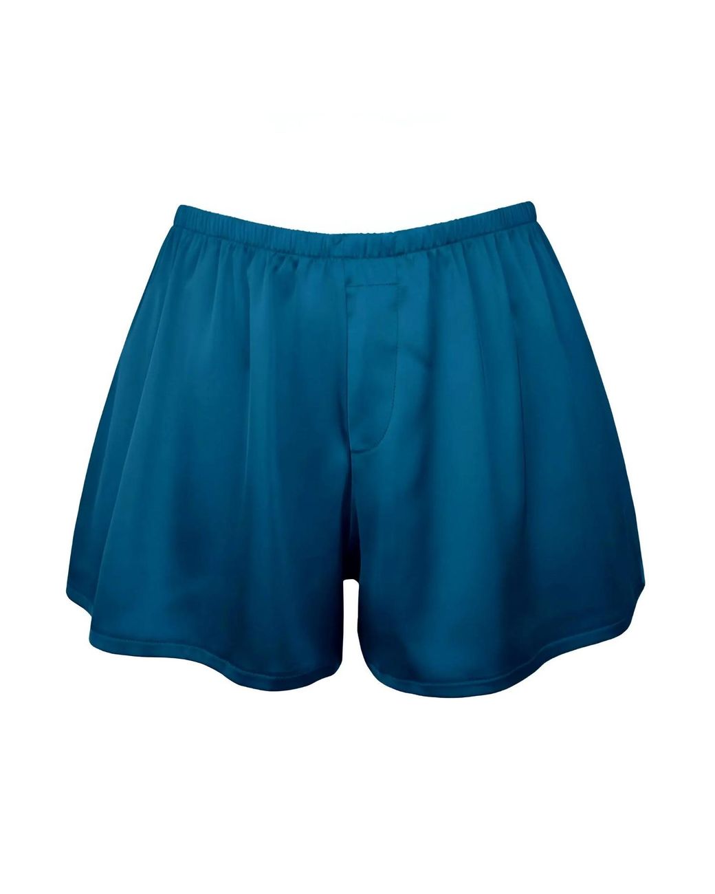MONIQUE MORIN LINGERIE Blue Boyfriend Shorts Abyss