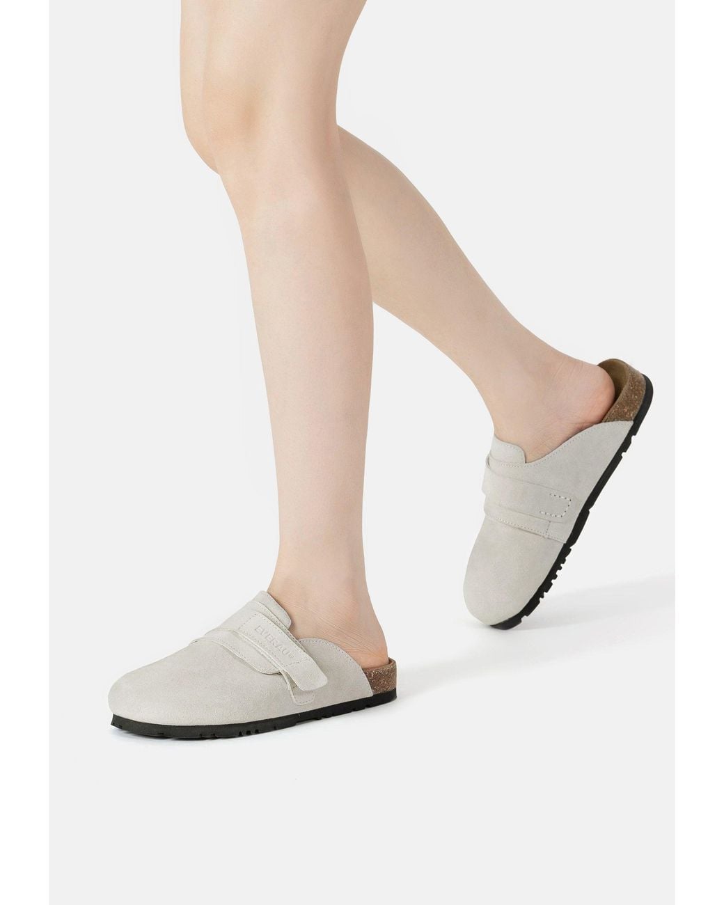 EverAu Australia White Norfolk Leather Sandals